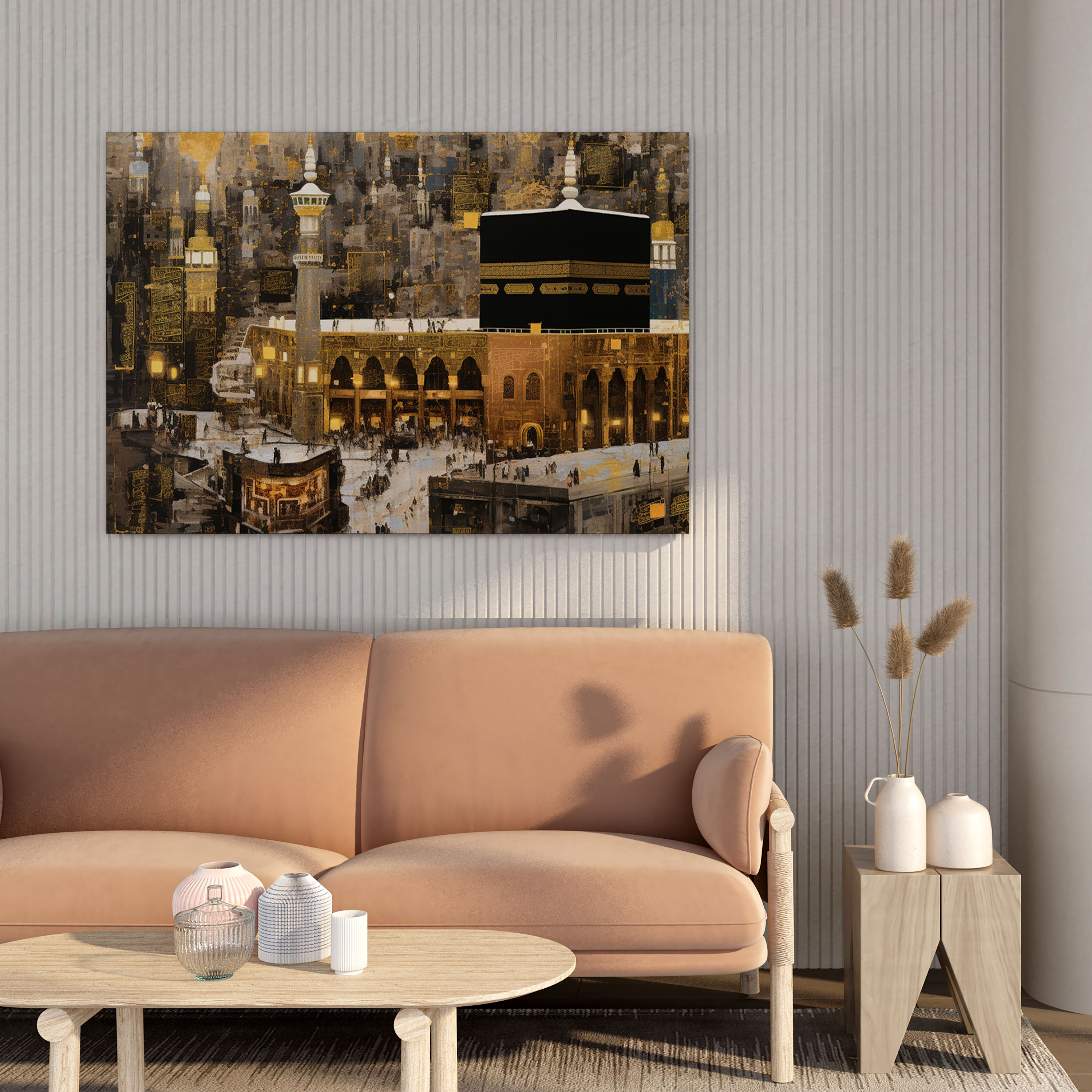 Kaaba Canvas Print - Kaaba, Collage Artwork, Kaaba, Canvas Print
