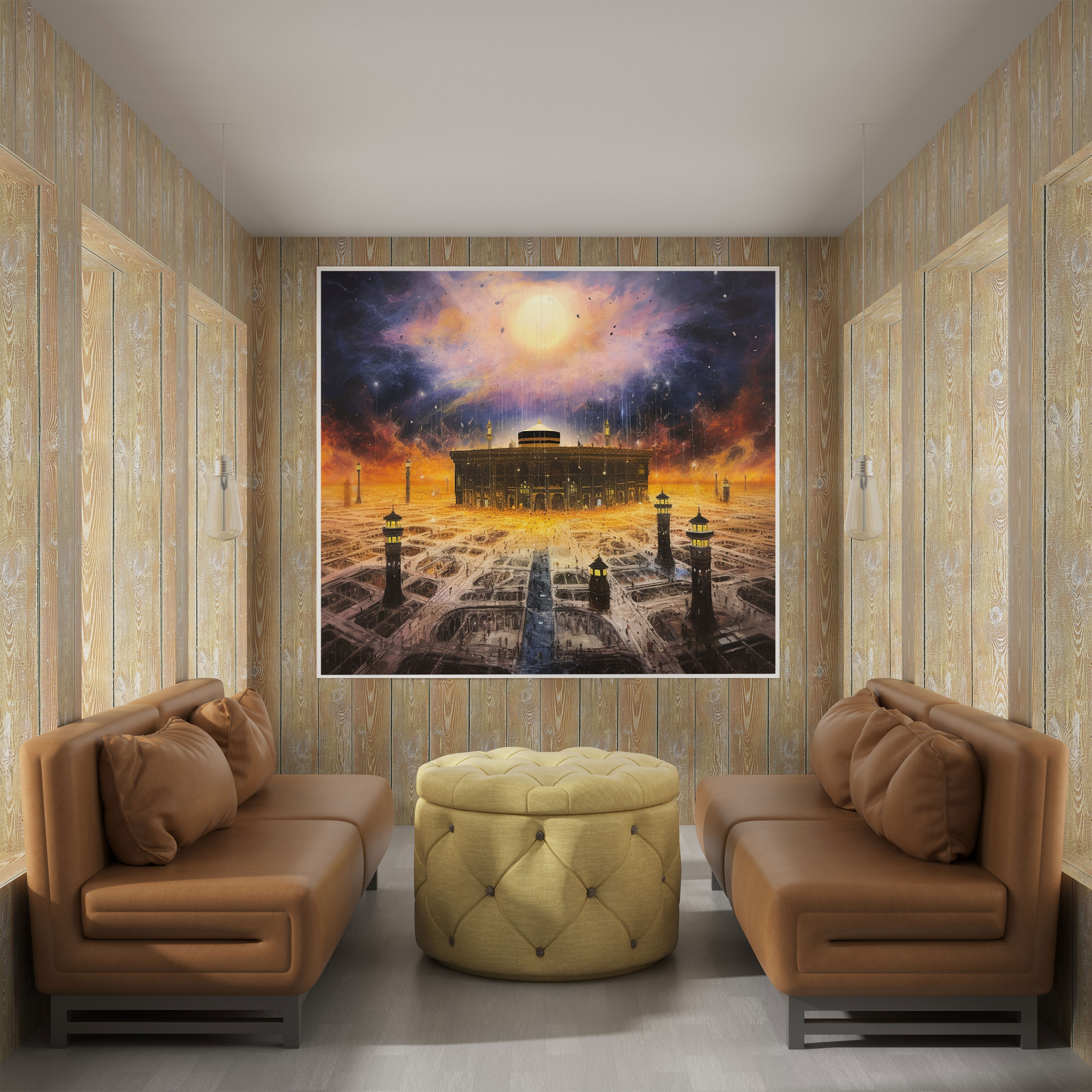 Kaaba Canvas Print - Kaaba, Wall Decoration, Vibrant Colors, Canvas Print