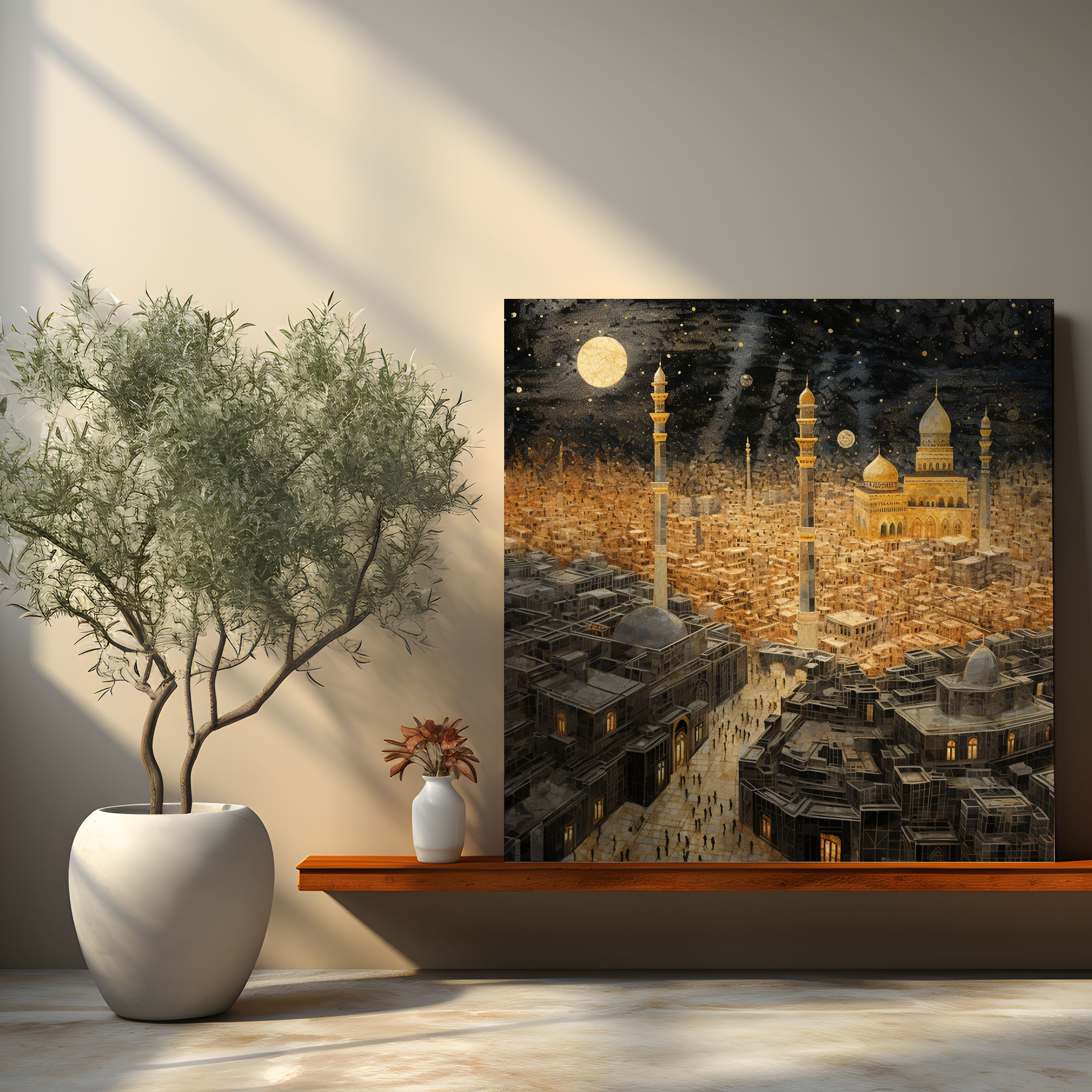 Kaaba Mosaic Canvas Print - Kaaba, Kaaba, Canvas Print, Canvas Wall Art