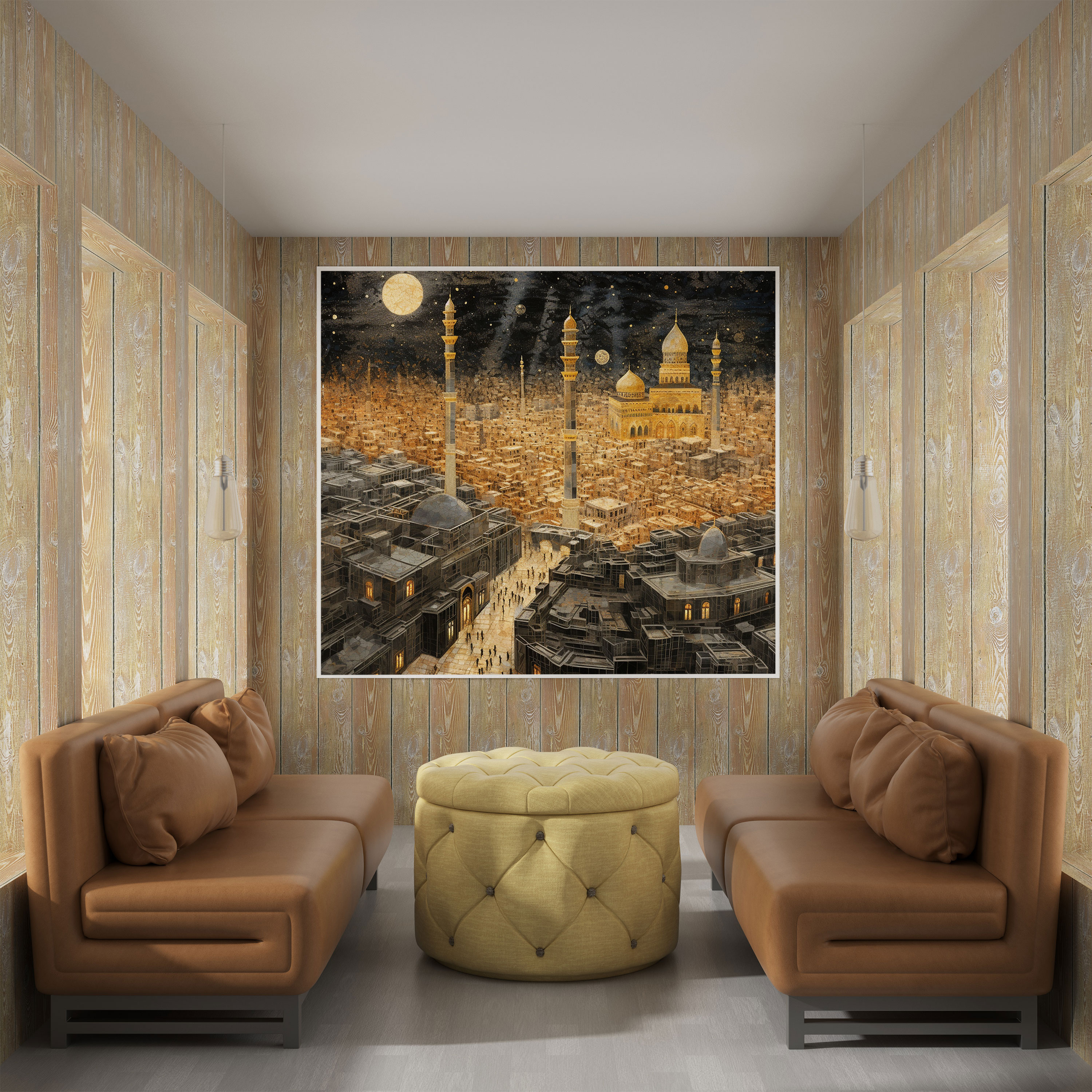 Kaaba Mosaic Canvas Print - Kaaba, Kaaba, Canvas Print, Canvas Wall Art