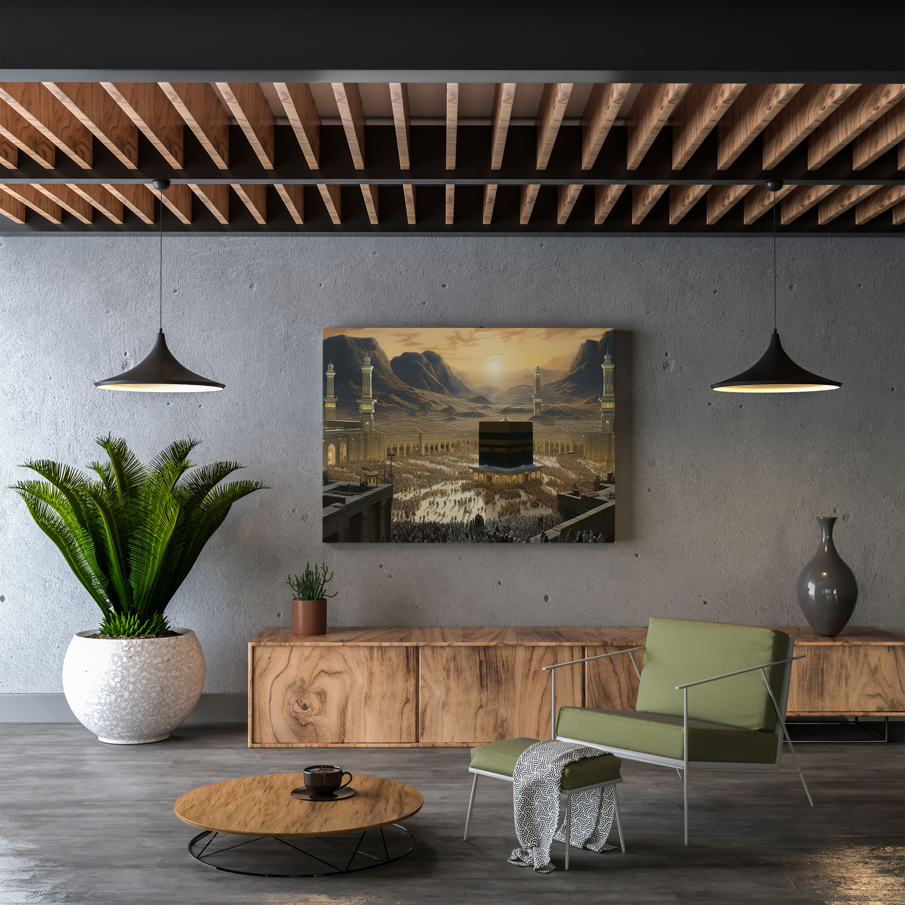 Kaaba Wall Art - Kaaba, Canvas, Pilgrimage Season, Wall Decoration