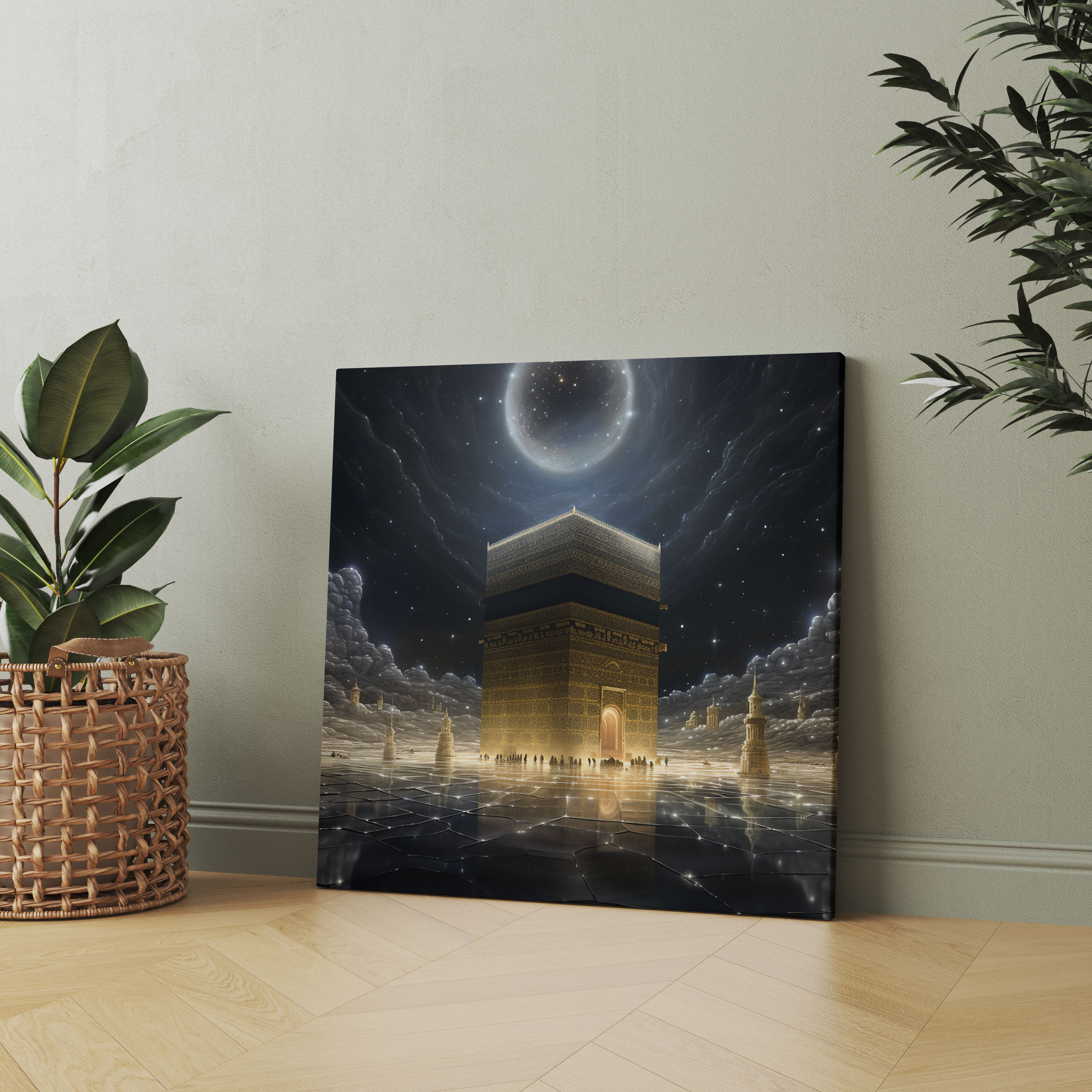 Kaaba Wall Decoration - Kaaba, Kaaba, Night, Home Decoration