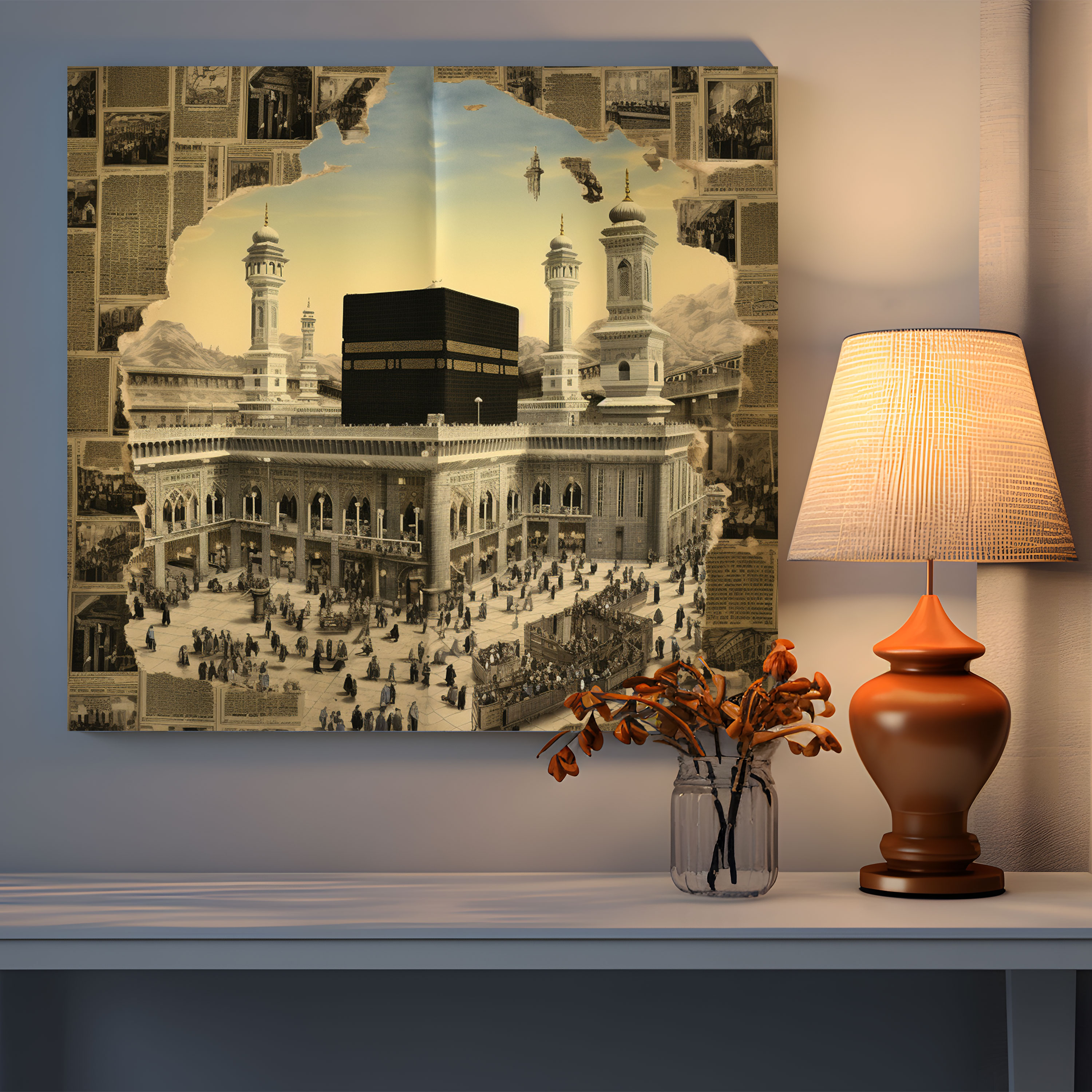 Kaaba Canvas Print - Kaaba, Canvas Wall Art, Canvas, Collage