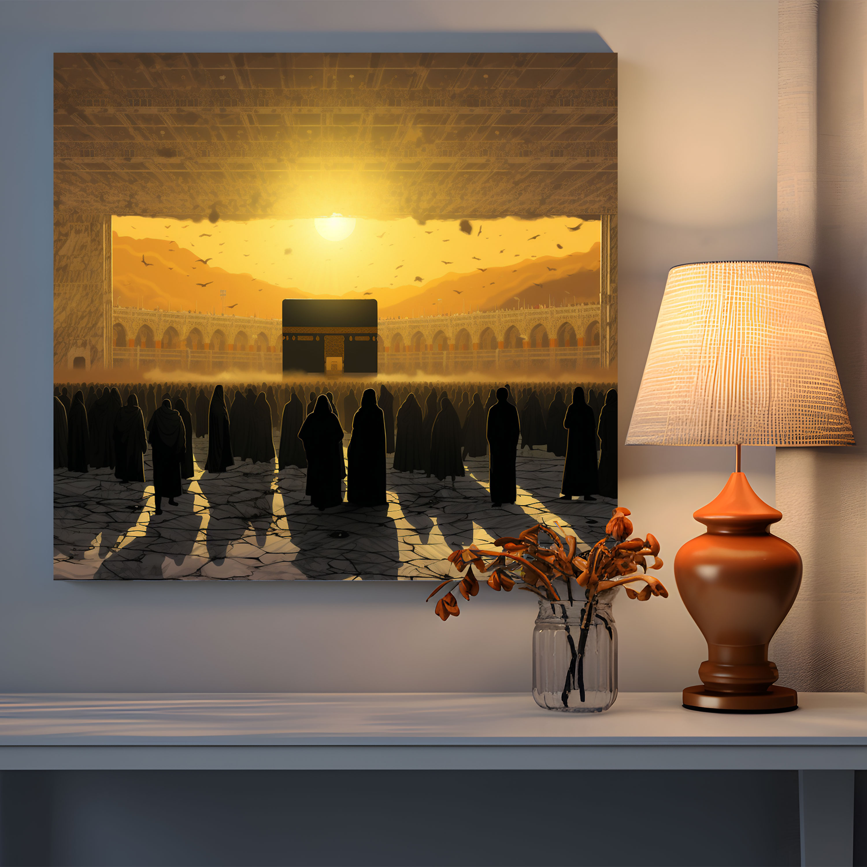 Kaaba Wall Art - Kaaba, Canvas Wall Art, Wall Decoration, Home Decoration