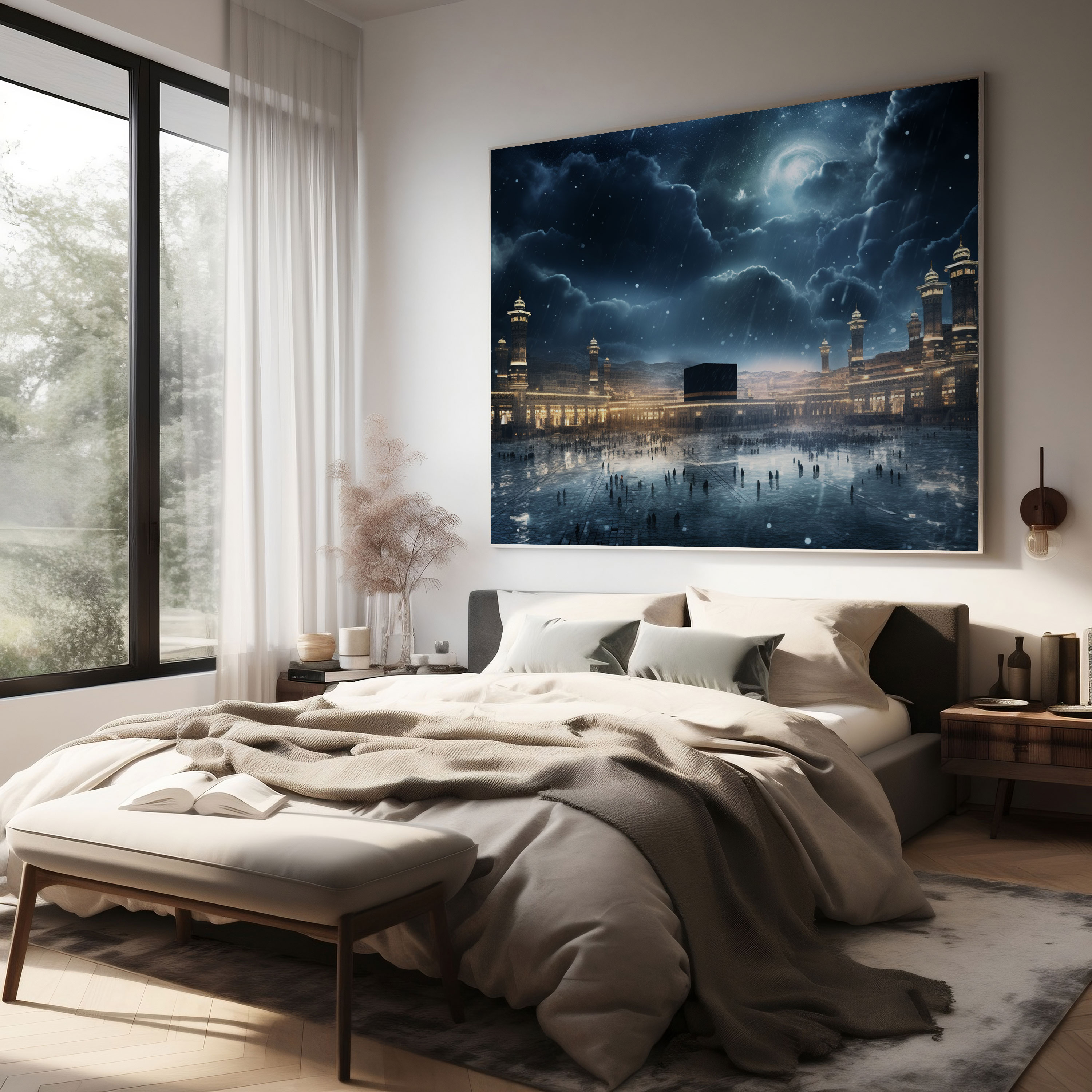 Kaaba Wall Decoration - Kaaba, Canvas, Peaceful Ambiance, Calming Atmosphere