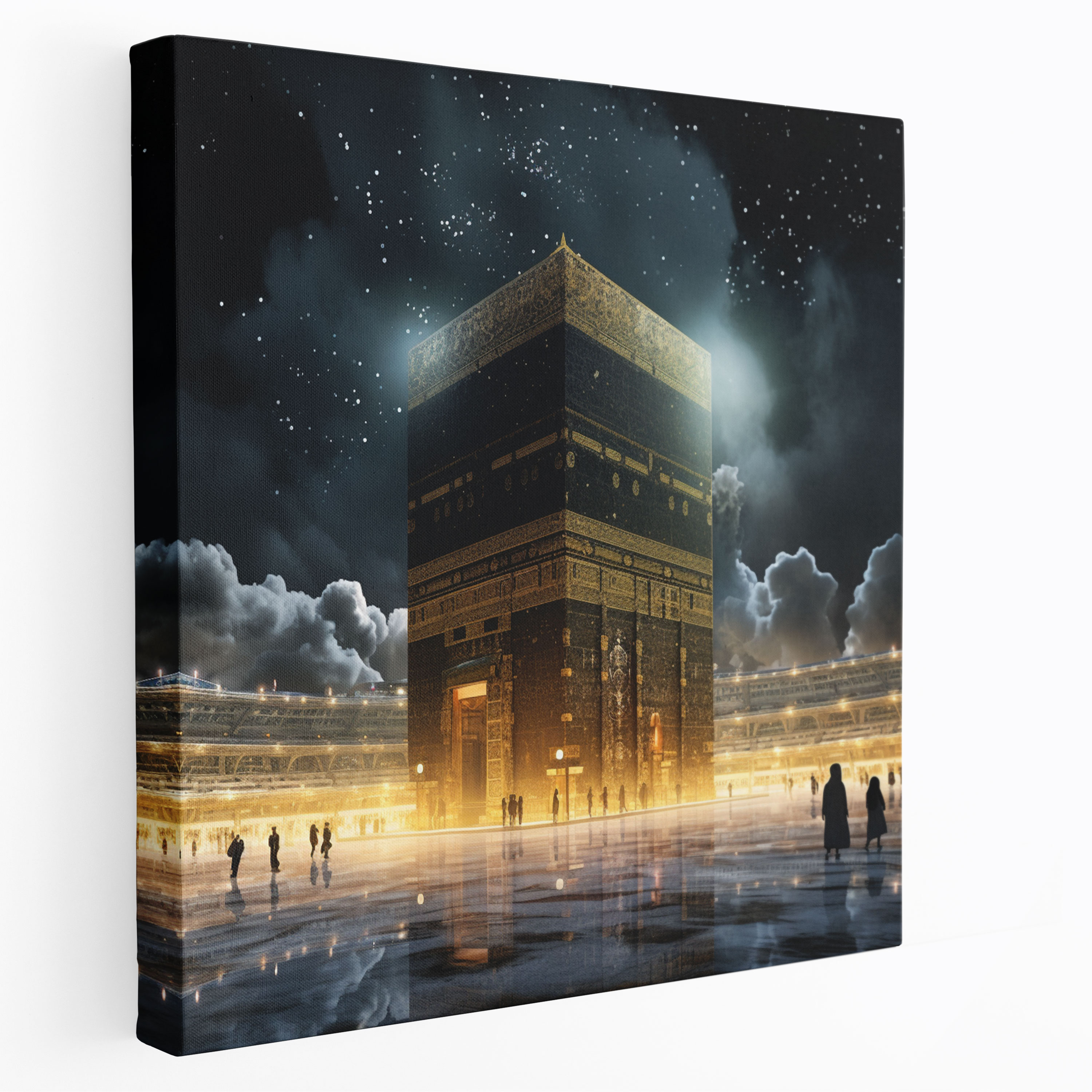 Kaaba Wall Art - Contemporary Digital Art - Canvas Print - Kaaba, Digital Art, Canvas Print, Futuristic