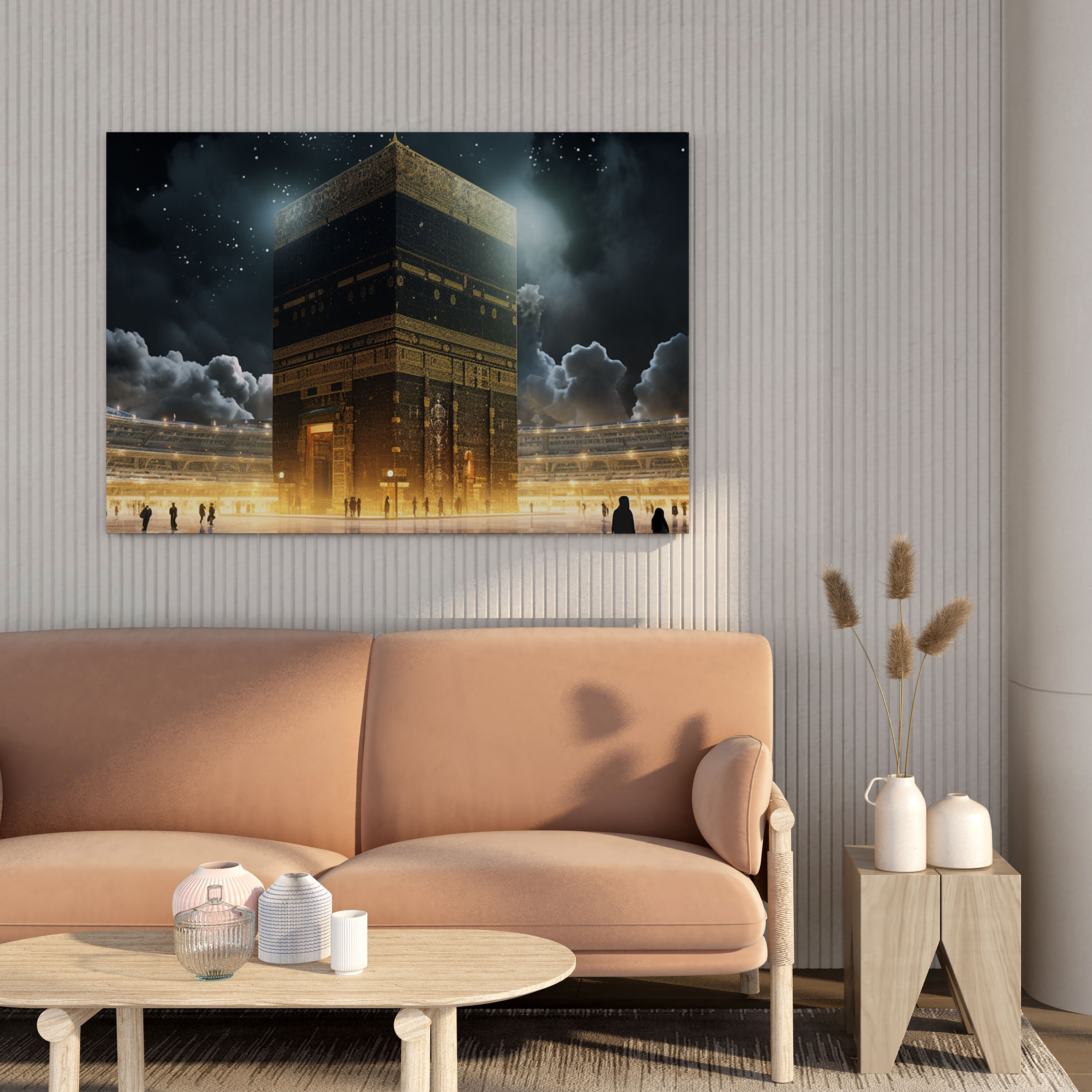 Kaaba Wall Art - Contemporary Digital Art - Canvas Print - Kaaba, Digital Art, Canvas Print, Futuristic