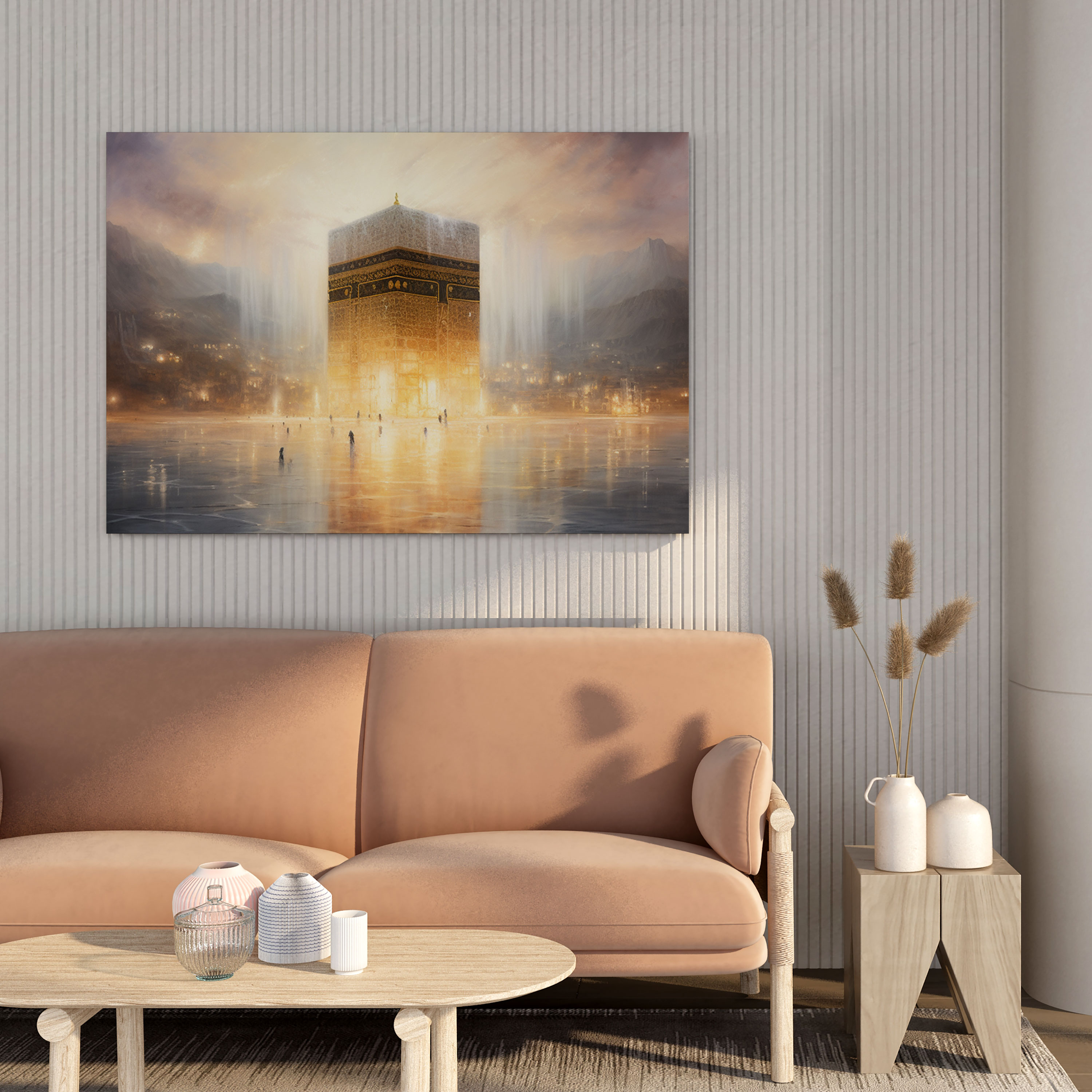 Kaaba Wall Art - Kaaba, Impressionist Painting, Canvas Wall Art, Canvas