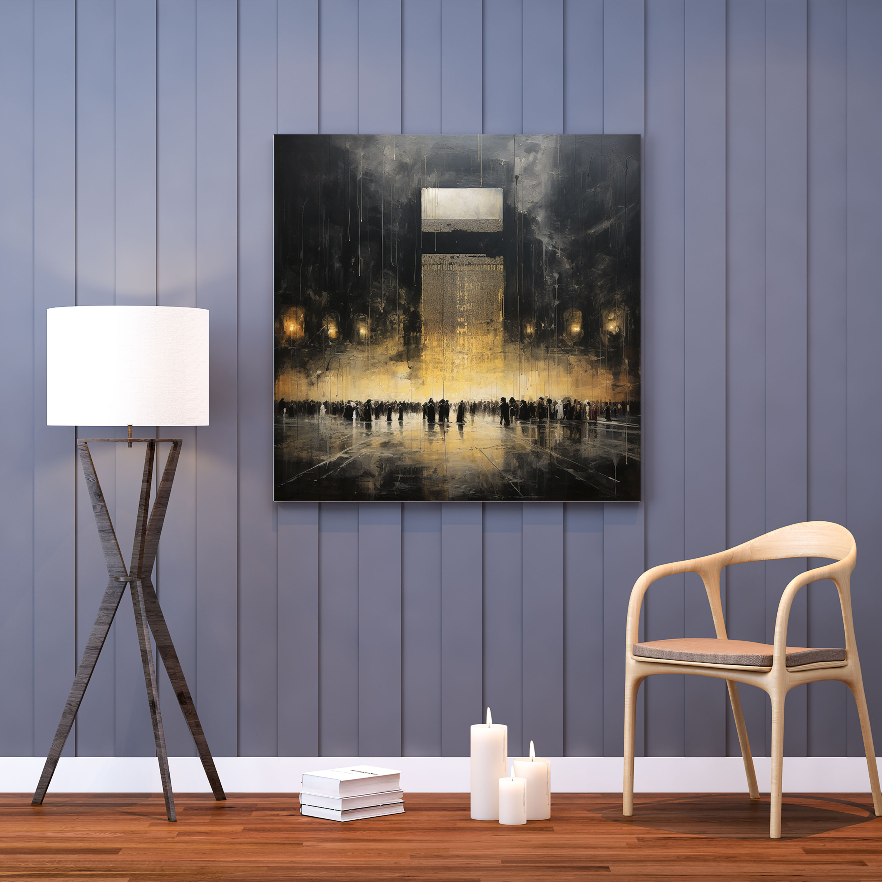 Kaaba Wall Art - Contemporary Abstract Representation - Kaaba, Abstract Representation, Canvas, Canvas Wall Art