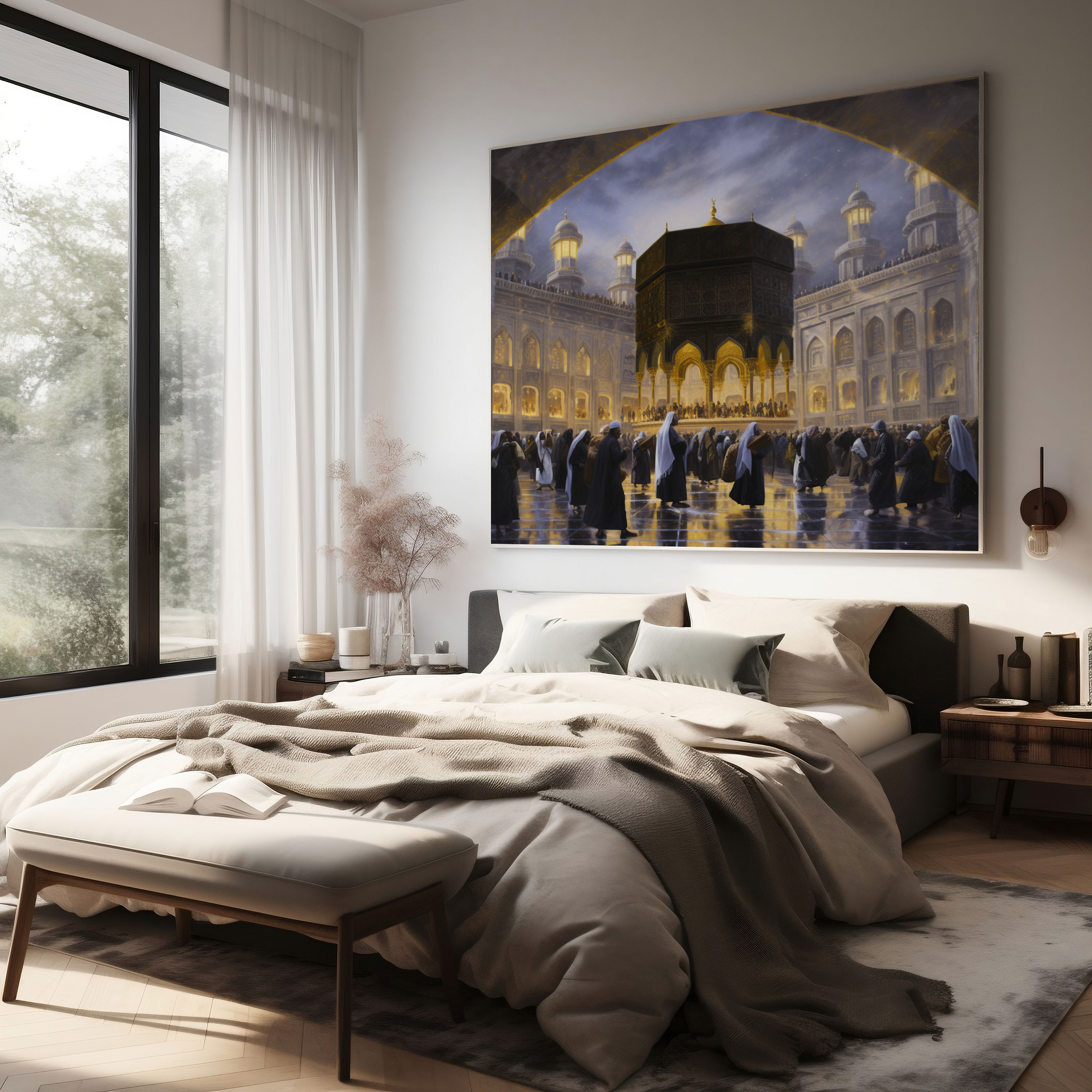 Kaaba Wall Decoration - Kaaba, Home Decoration, Canvas, Wall Art
