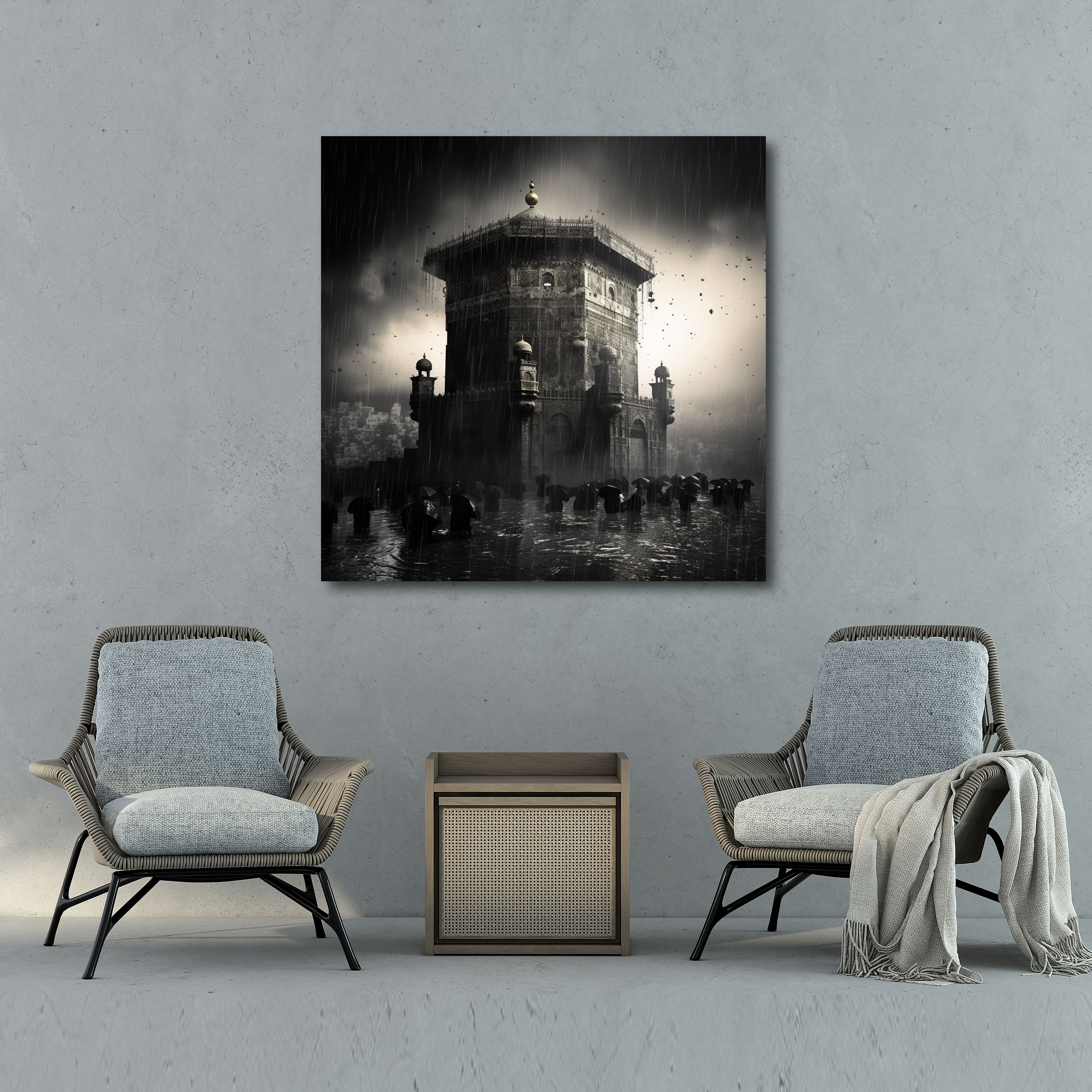 Kaaba Wall Decoration - Kaaba, Canvas Print, Wall Decoration, Wall Art