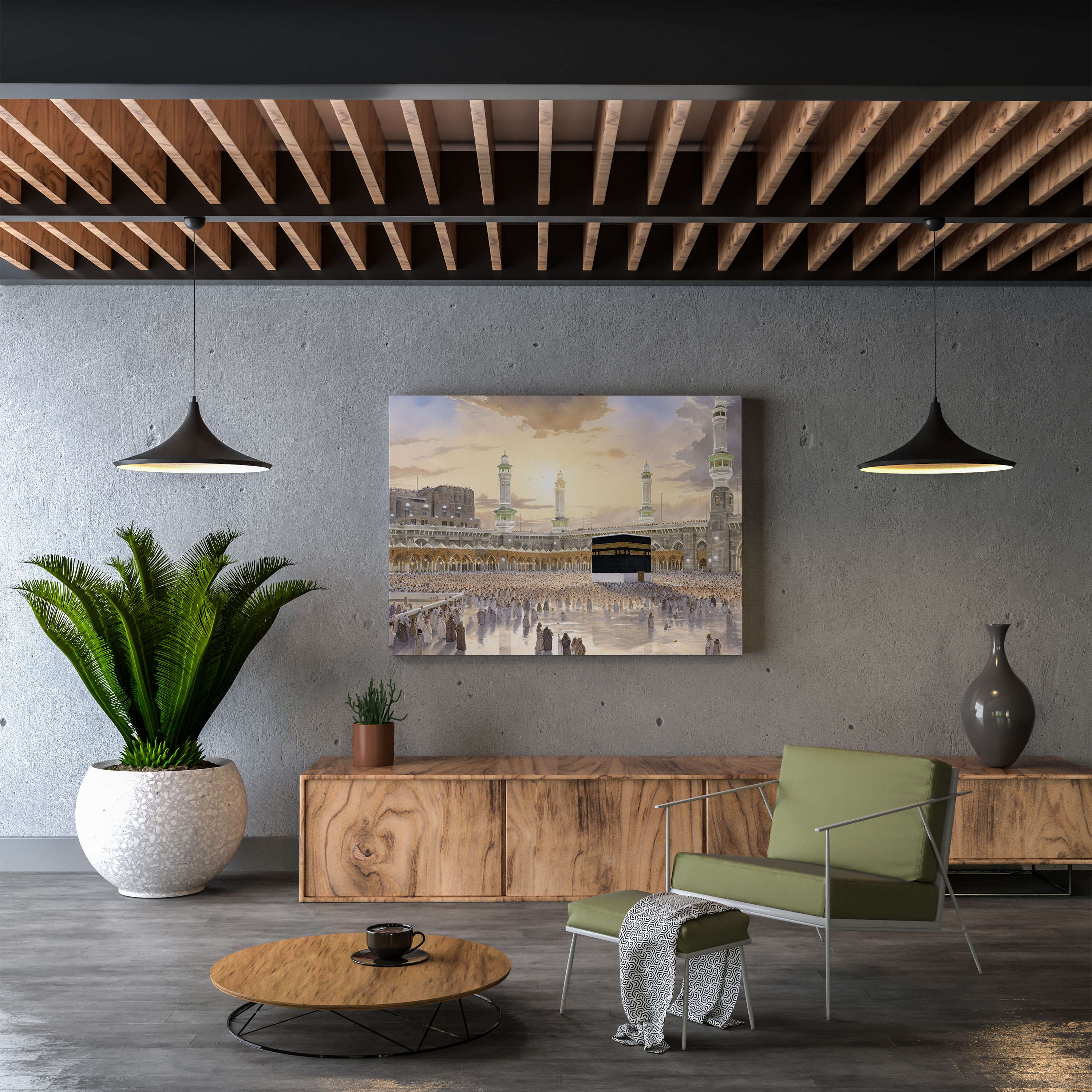 Kaaba Canvas Print - Kaaba, Canvas, Kaaba Canvas Print, Serene Depiction