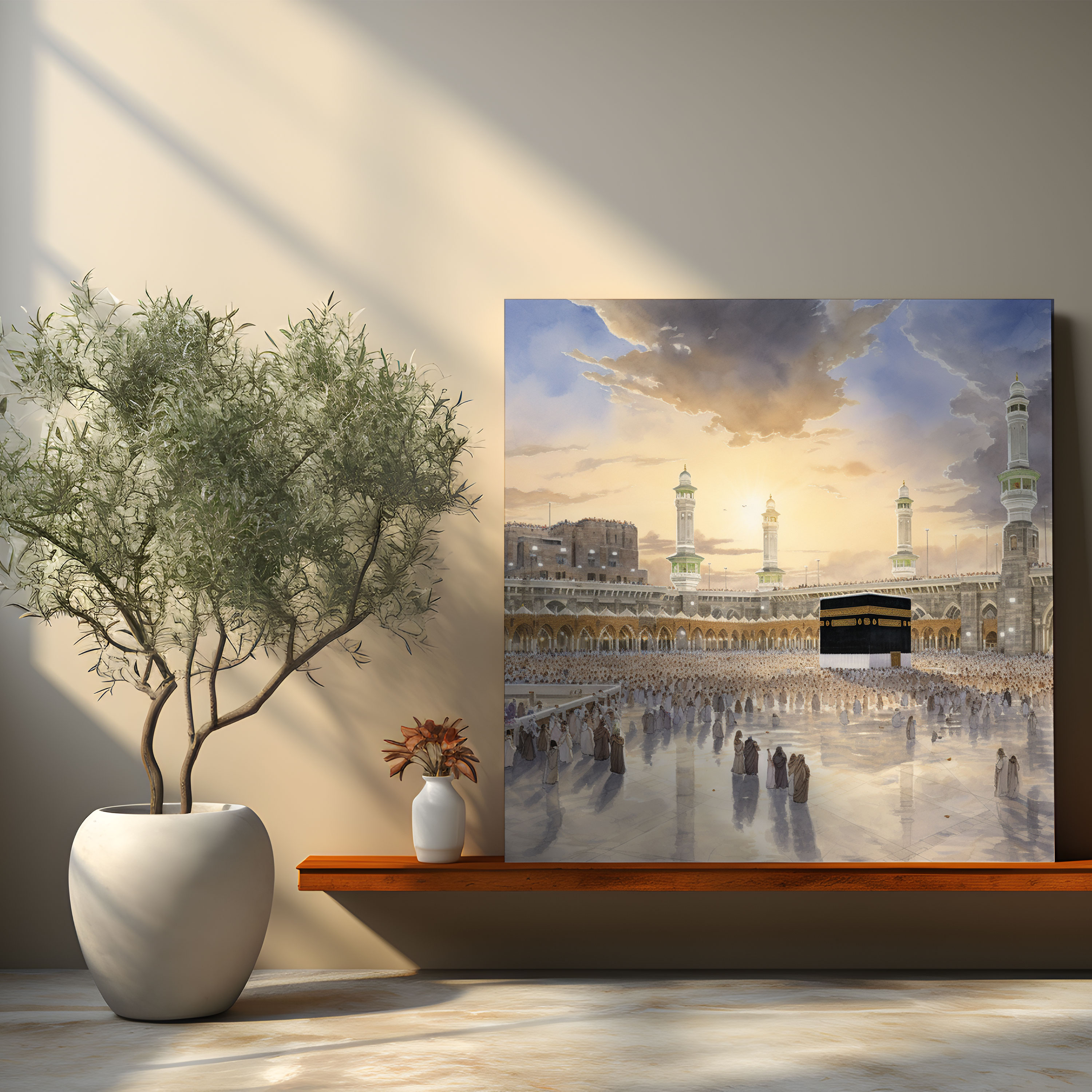Kaaba Canvas Print - Kaaba, Canvas, Kaaba Canvas Print, Serene Depiction
