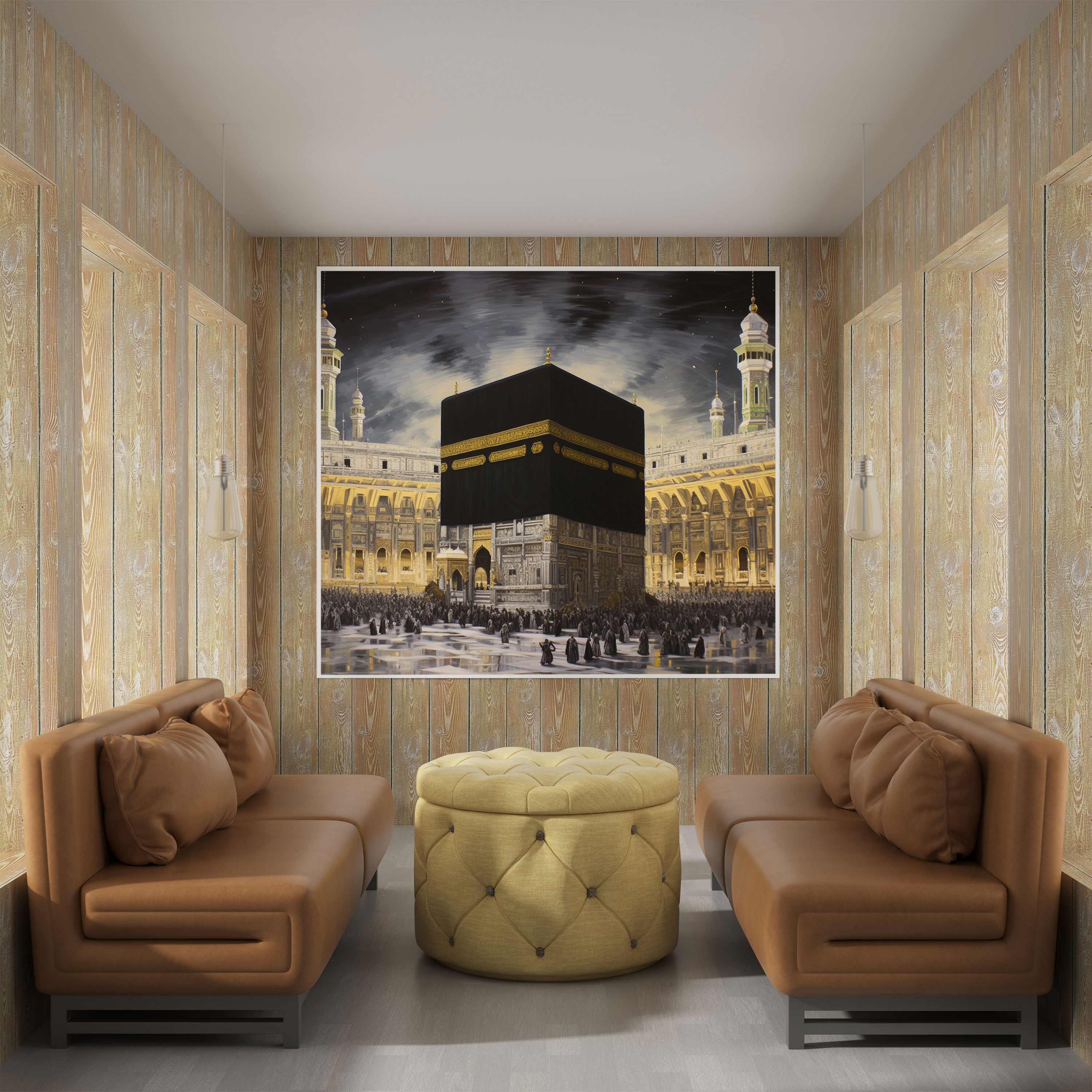 Kaaba Canvas Print - Kaaba, Architectural Beauty, Canvas Wall Art, Kaaba Canvas Print