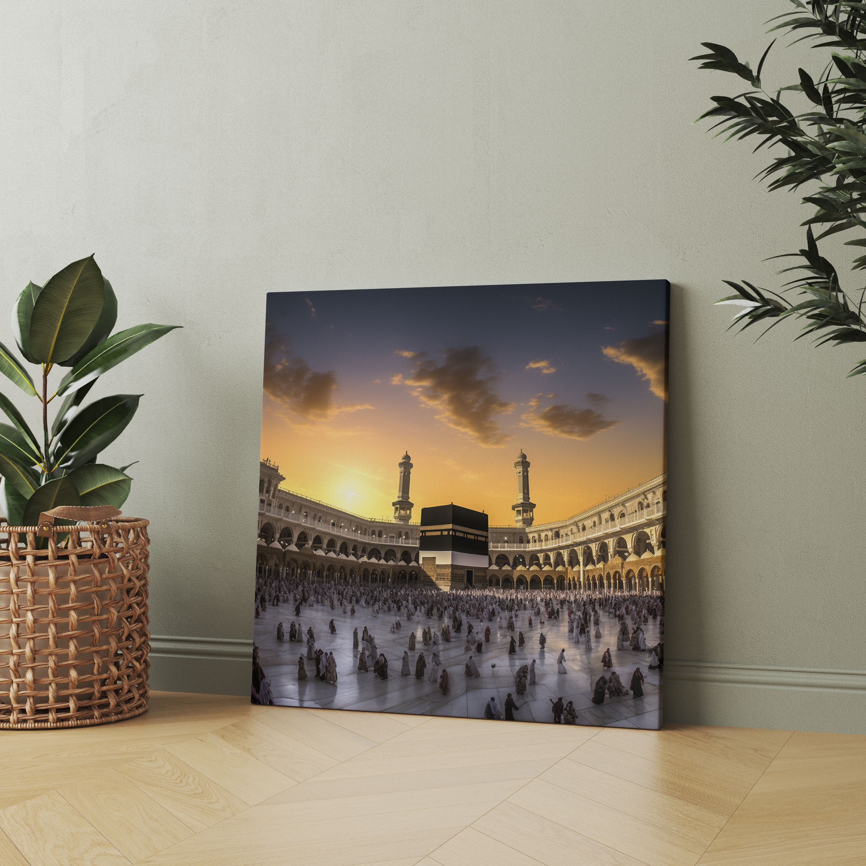 Kaaba Wall Art - Kaaba, Canvas Wall Art, Tranquility, Serene Photograph