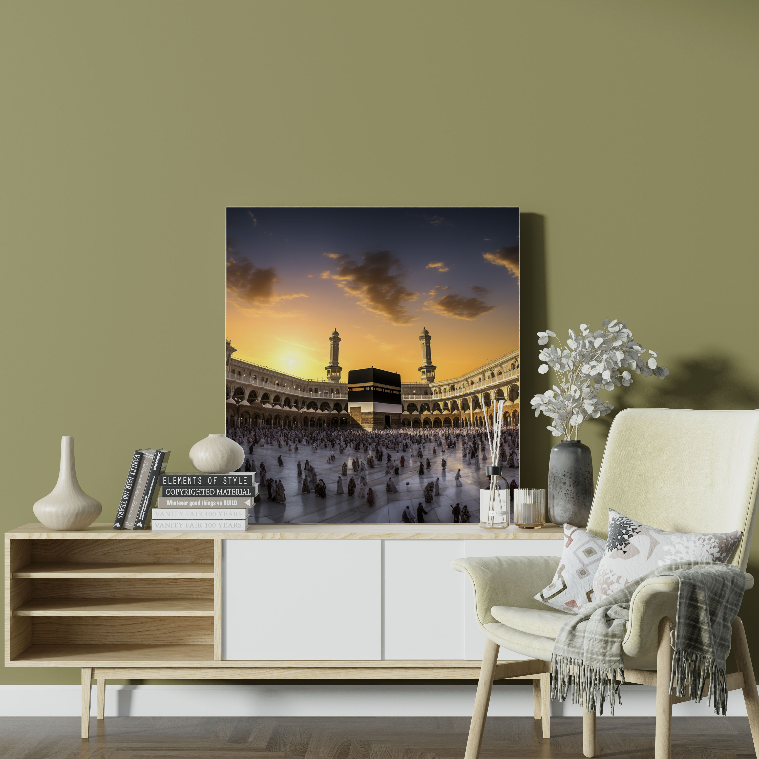 Kaaba Wall Art - Kaaba, Canvas Wall Art, Tranquility, Serene Photograph