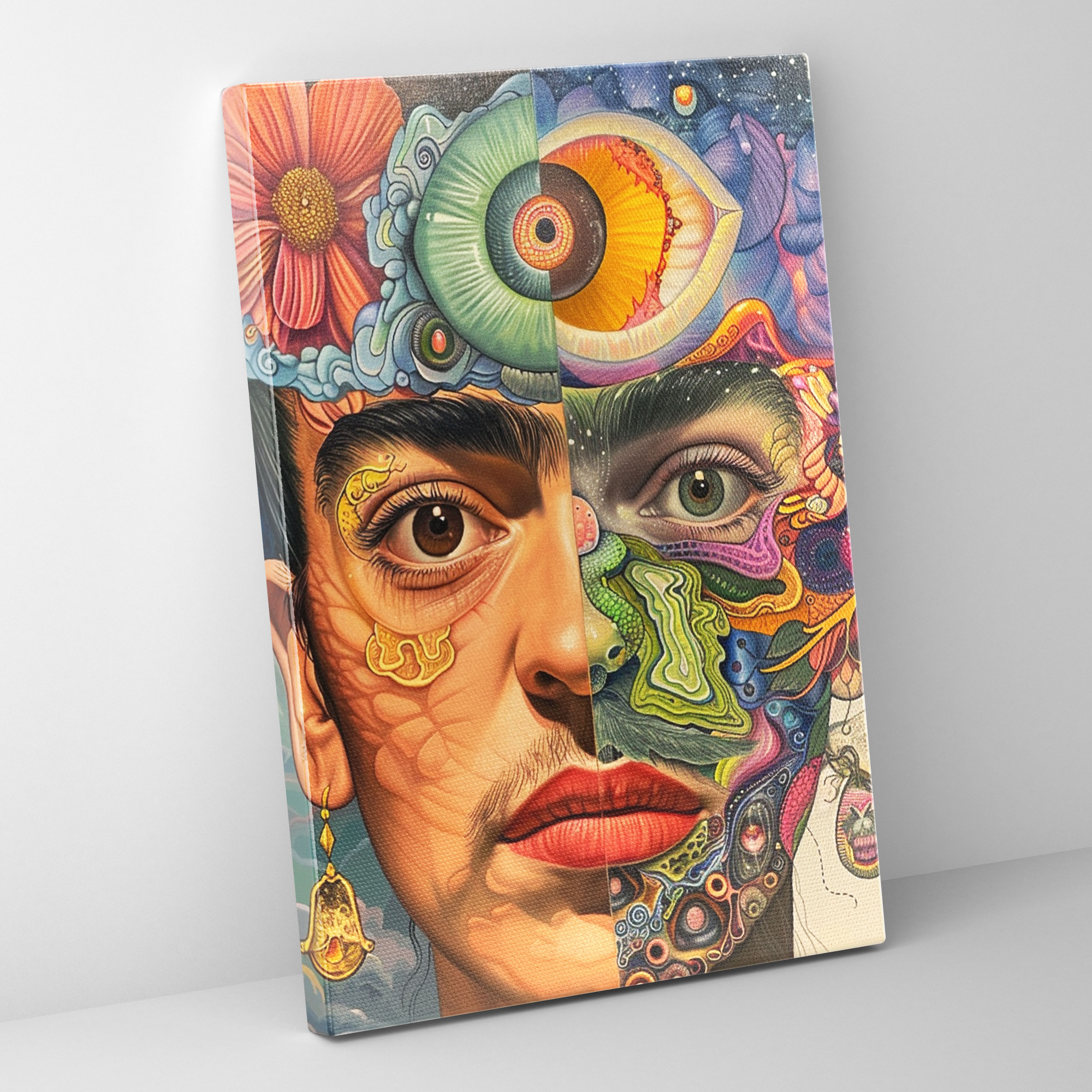 Frida Kahlo Tarzı Duvar Dekorasyonu - Kanvas Ev Dekorasyonu