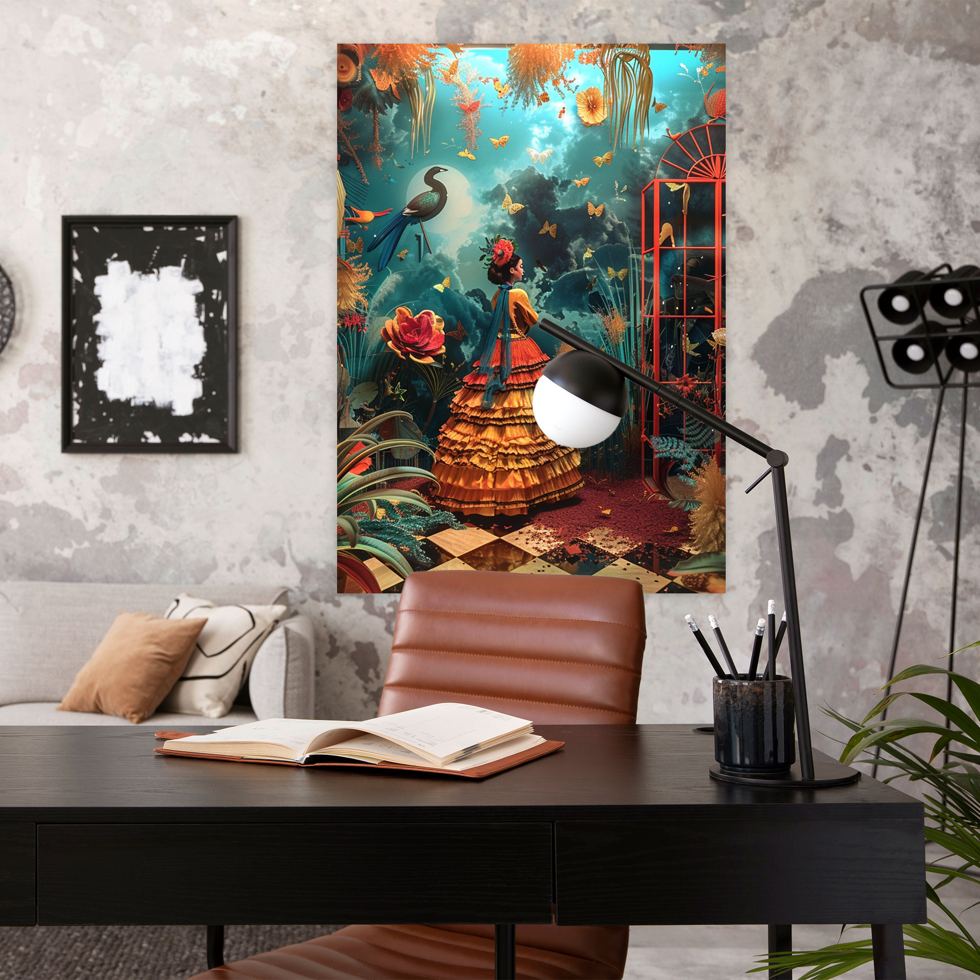 Frida Kahlo Style Wall Art - Frida Kahlo, Wall Decoration, Home Decoration, Wall Art
