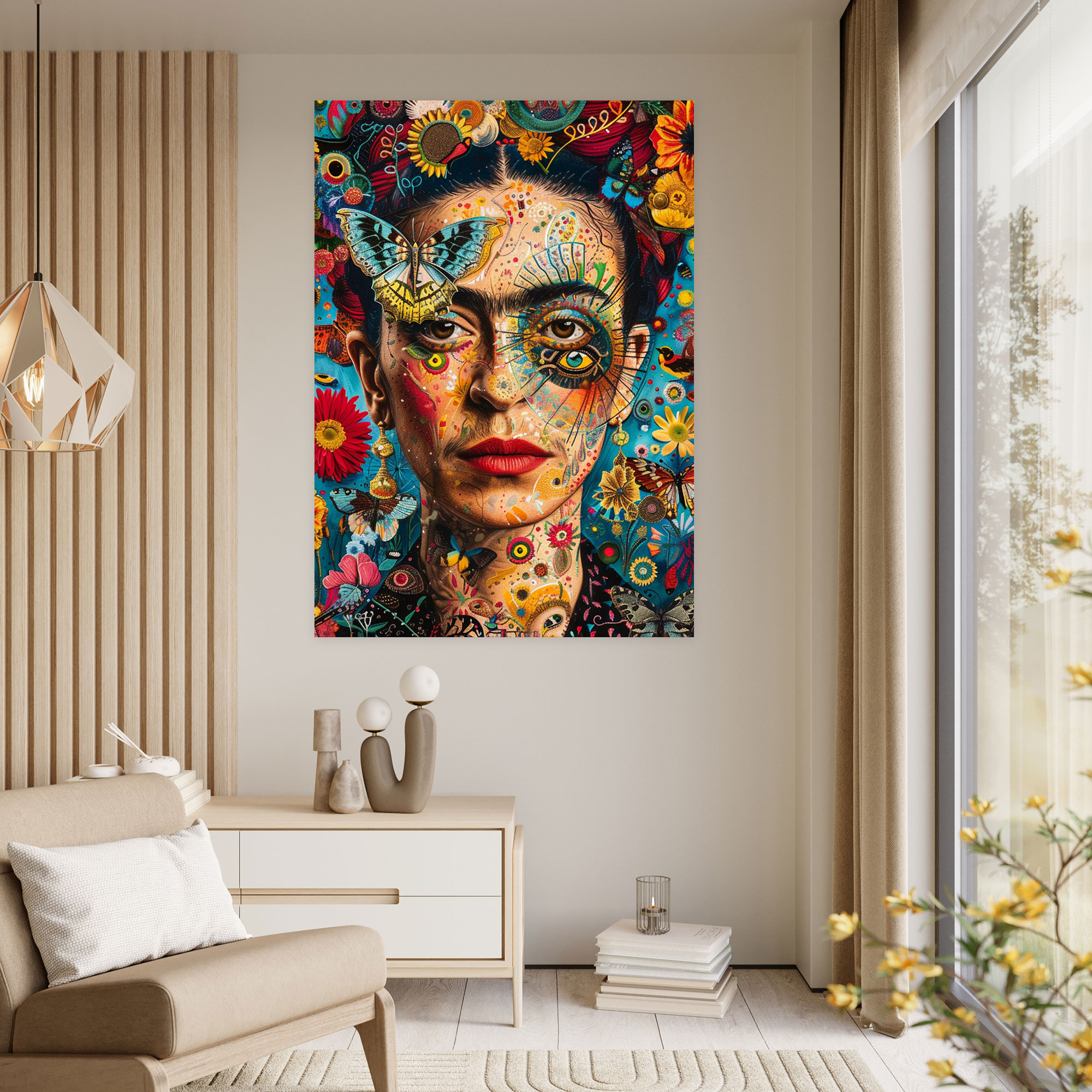 Frida Kahlo Style Wall Art - Frida Kahlo, Canvas, Home Decoration, Frida Kahlo Style