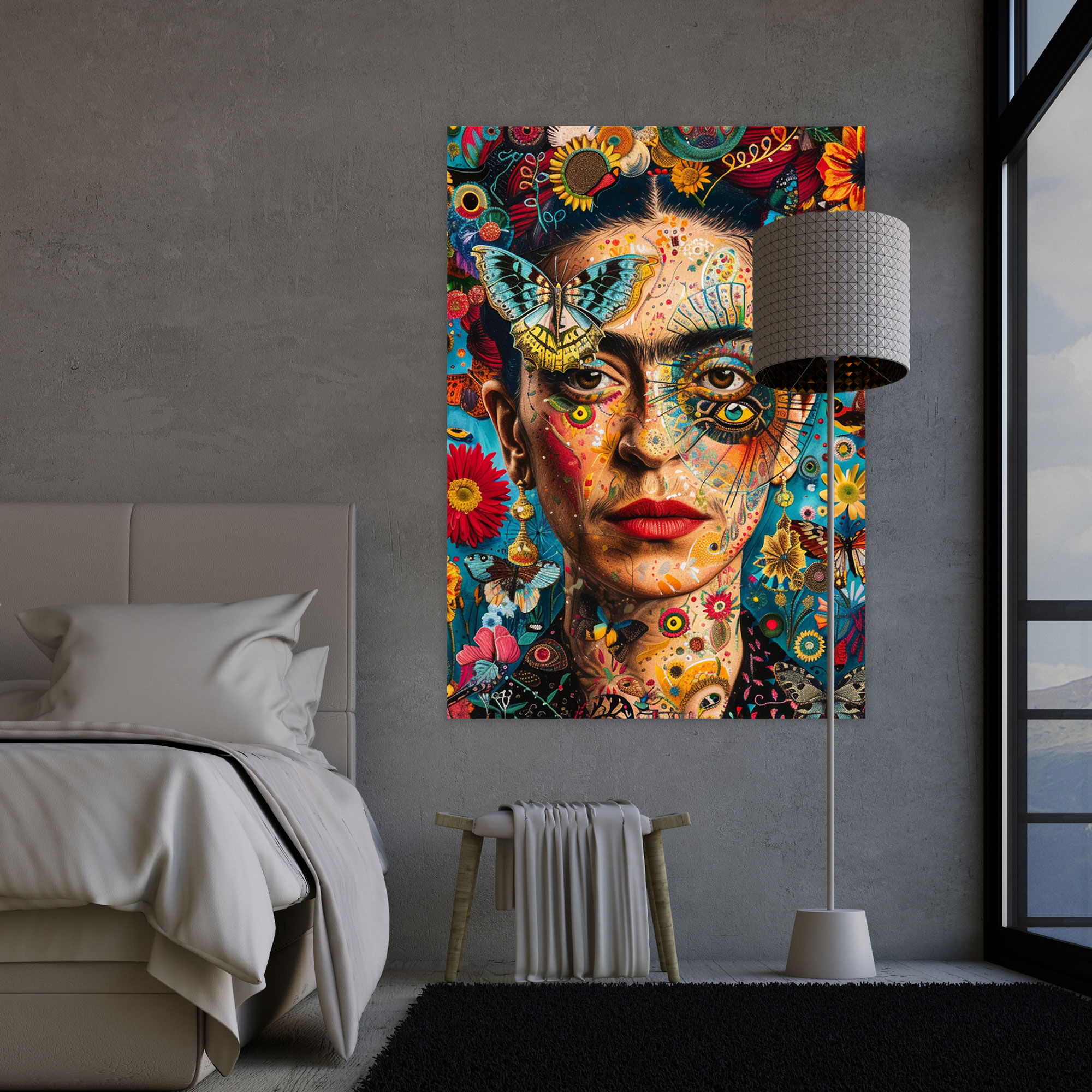 Frida Kahlo Style Wall Art - Frida Kahlo, Canvas, Home Decoration, Frida Kahlo Style