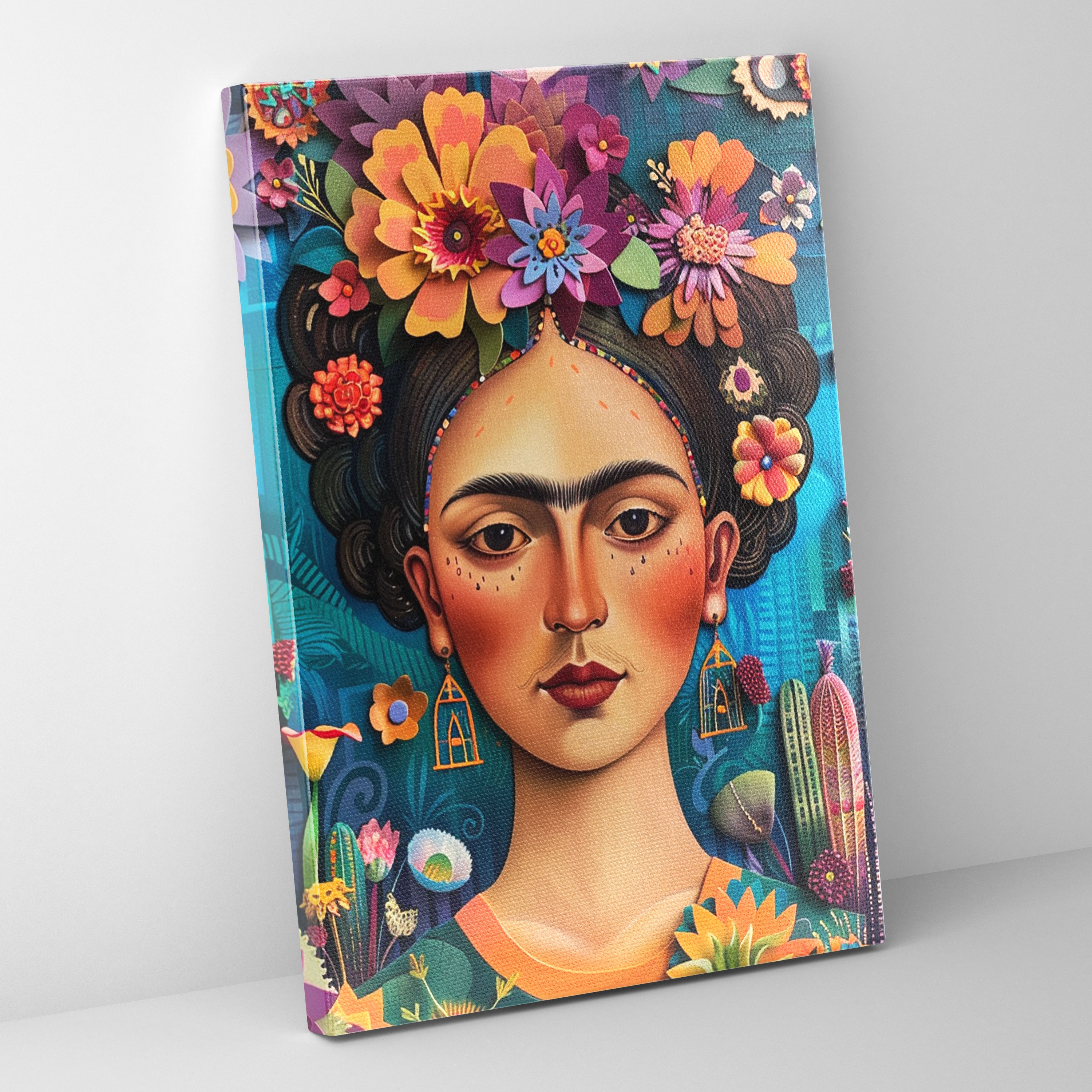 Frida Kahlo Style Wall Art - Frida Kahlo, Wall Decoration, Wall Art, Frida Kahlo Style