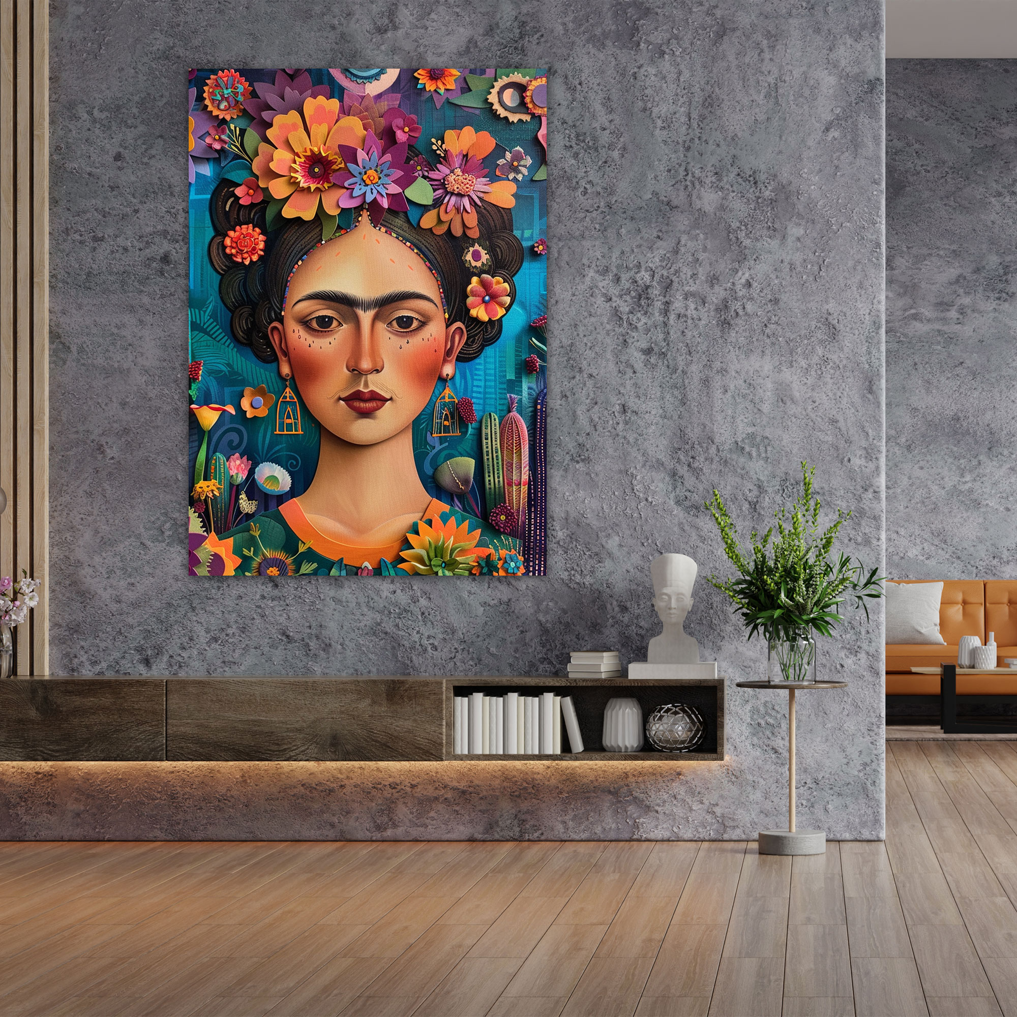 Frida Kahlo Style Wall Art - Frida Kahlo, Wall Decoration, Wall Art, Frida Kahlo Style