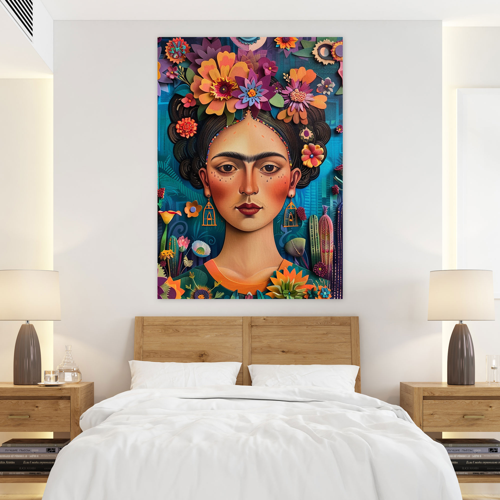 Frida Kahlo Style Wall Art - Frida Kahlo, Wall Decoration, Wall Art, Frida Kahlo Style