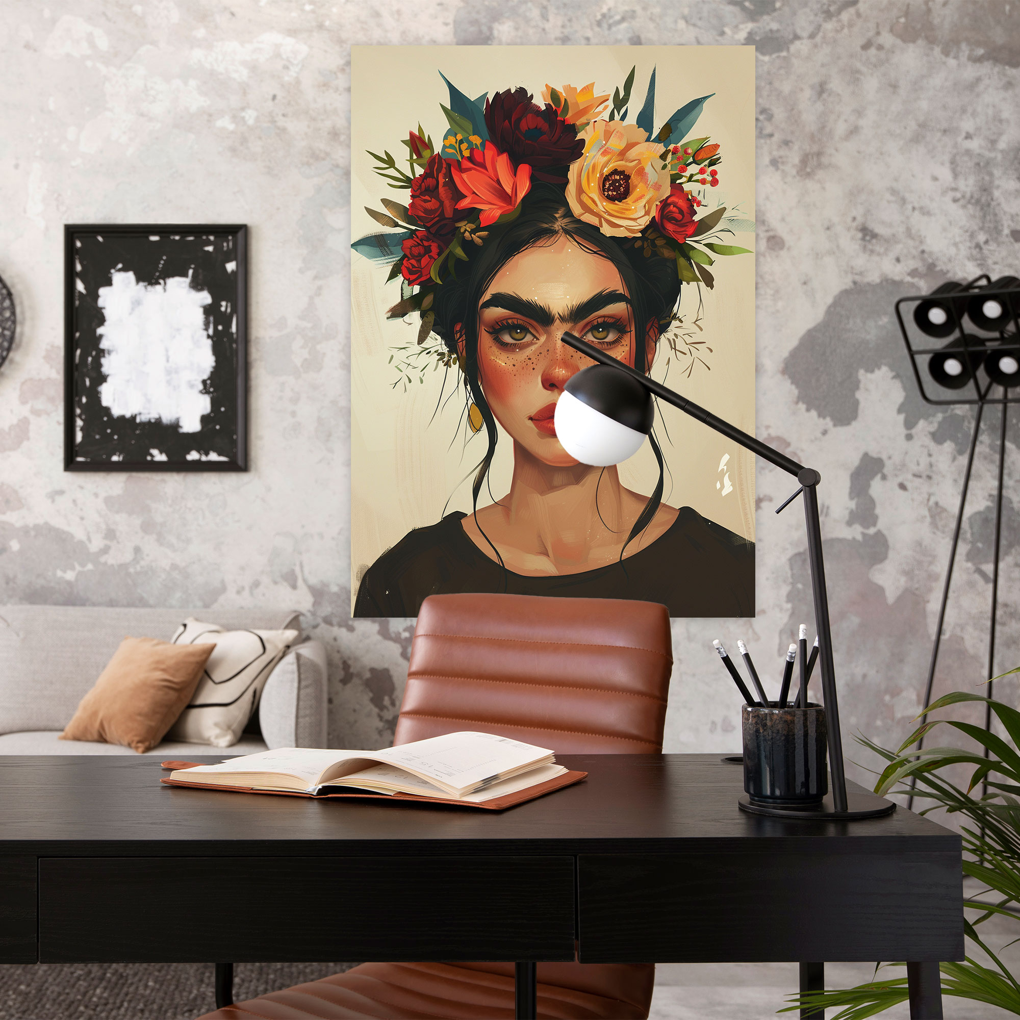 Frida Kahlo Style Wall Decoration - Frida Kahlo, Wall Art, Home Decoration, Frida Kahlo Style