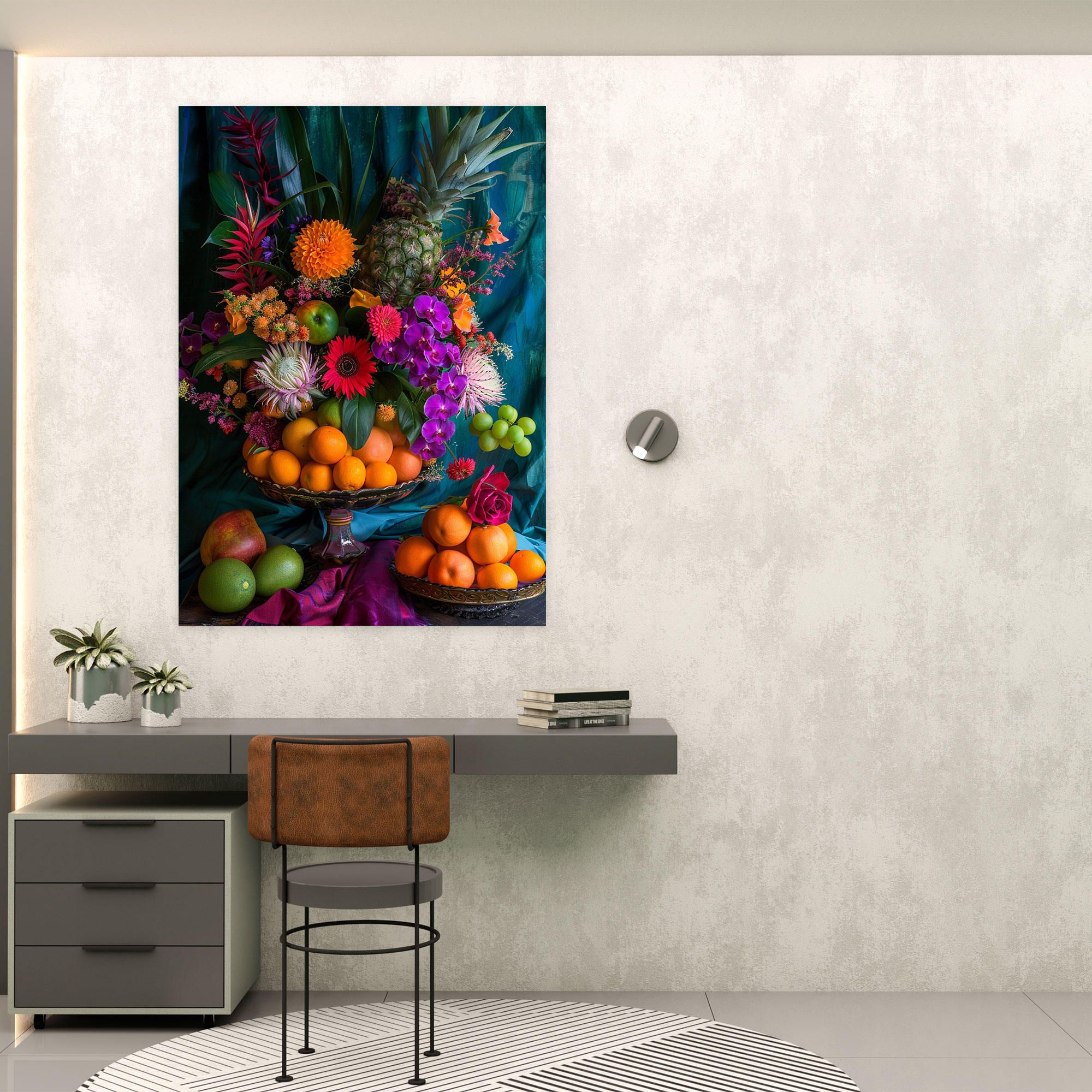 Frida Kahlo Style Canvas Print - Frida Kahlo, Canvas Wall Art, Frida Kahlo Style, Canvas Print