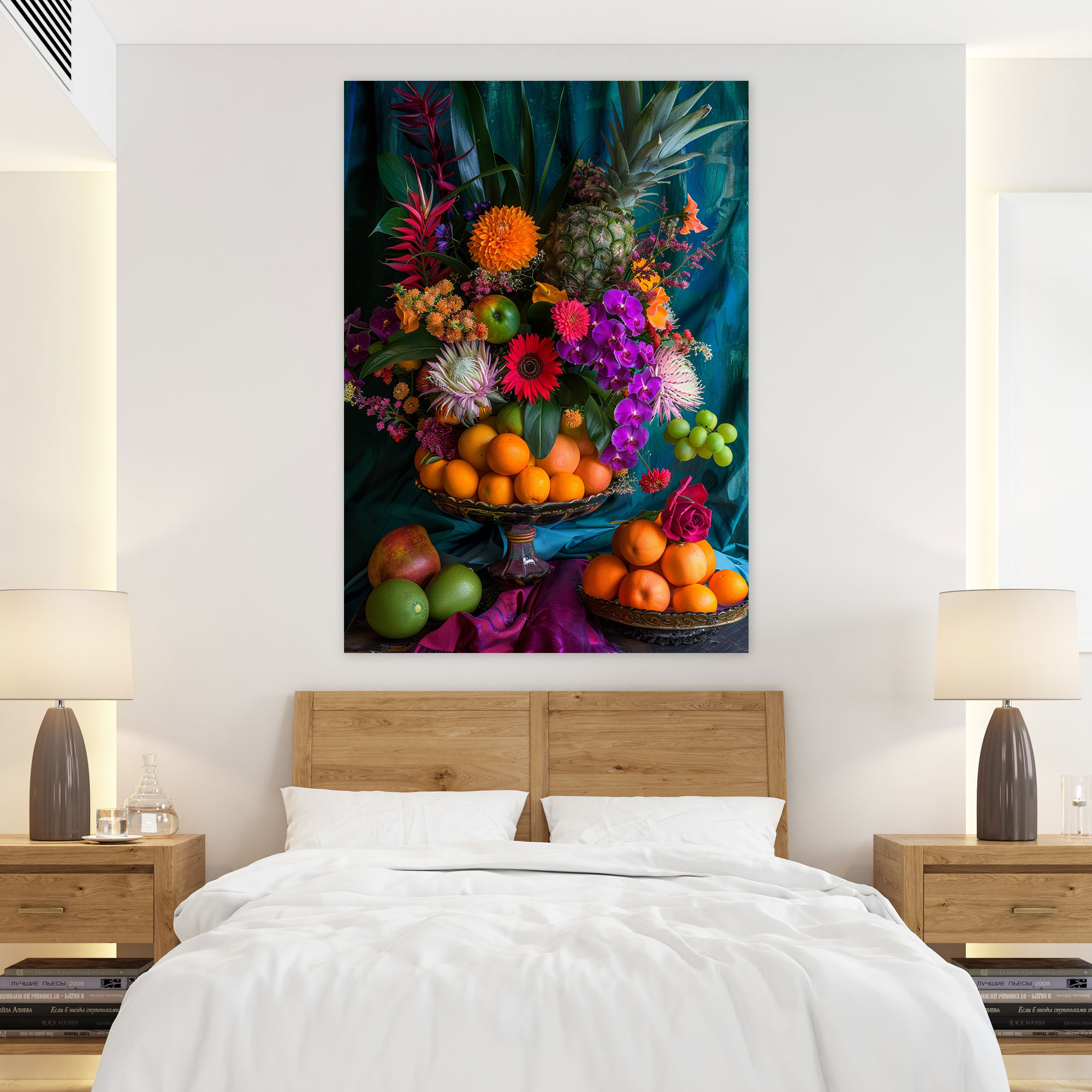 Frida Kahlo Style Canvas Print - Frida Kahlo, Canvas Wall Art, Frida Kahlo Style, Canvas Print