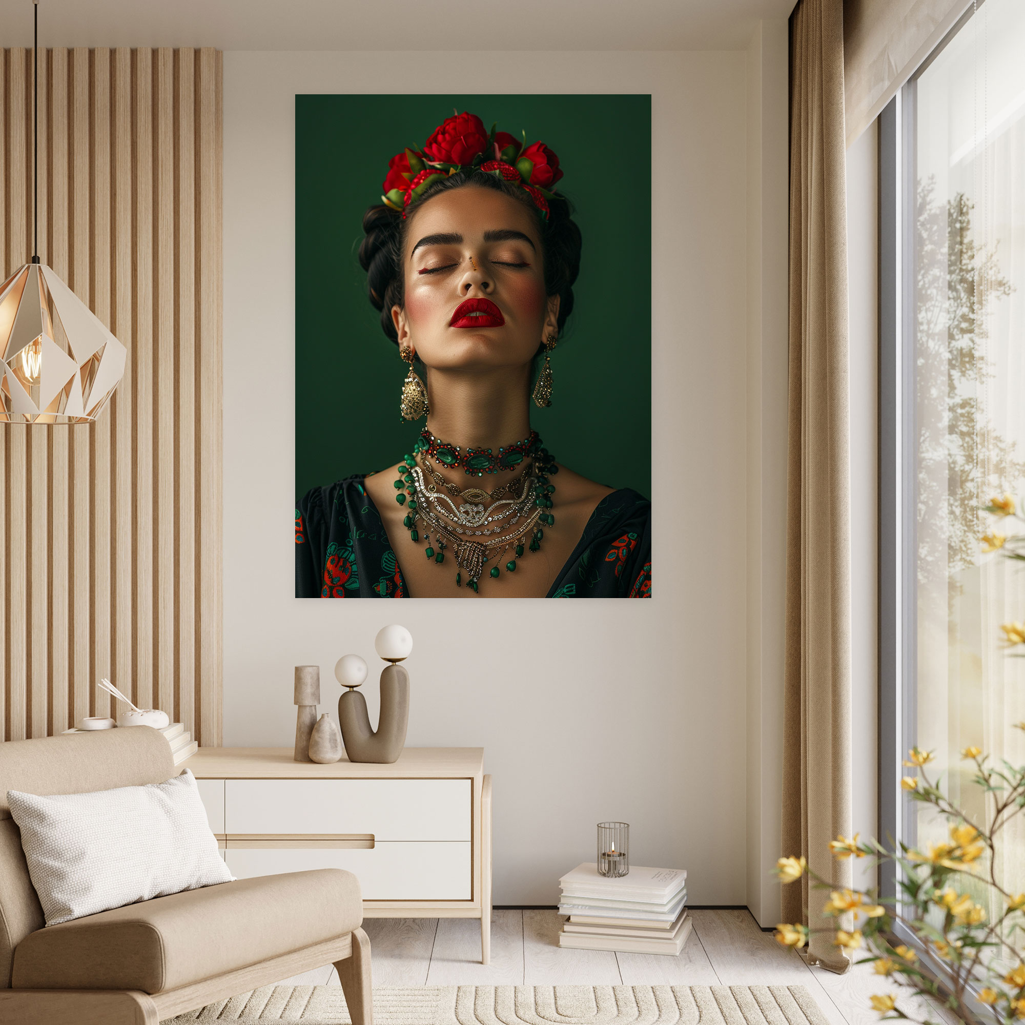 Frida Kahlo Style Wall Art - Frida Kahlo, Wall Decoration, Home Decoration, Frida Kahlo Style