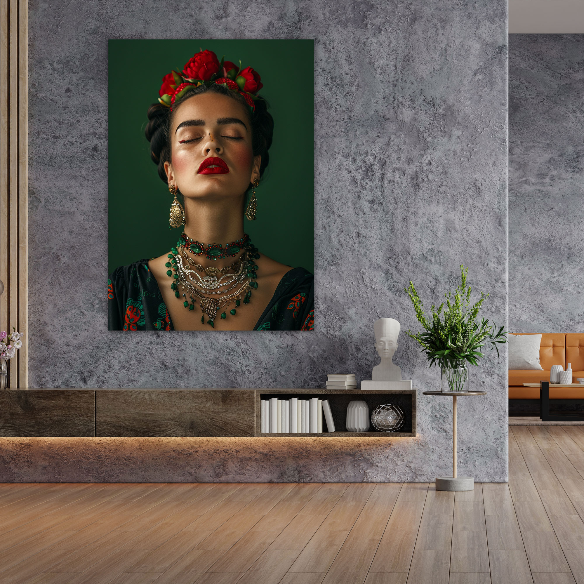 Frida Kahlo Style Wall Art - Frida Kahlo, Wall Decoration, Home Decoration, Frida Kahlo Style