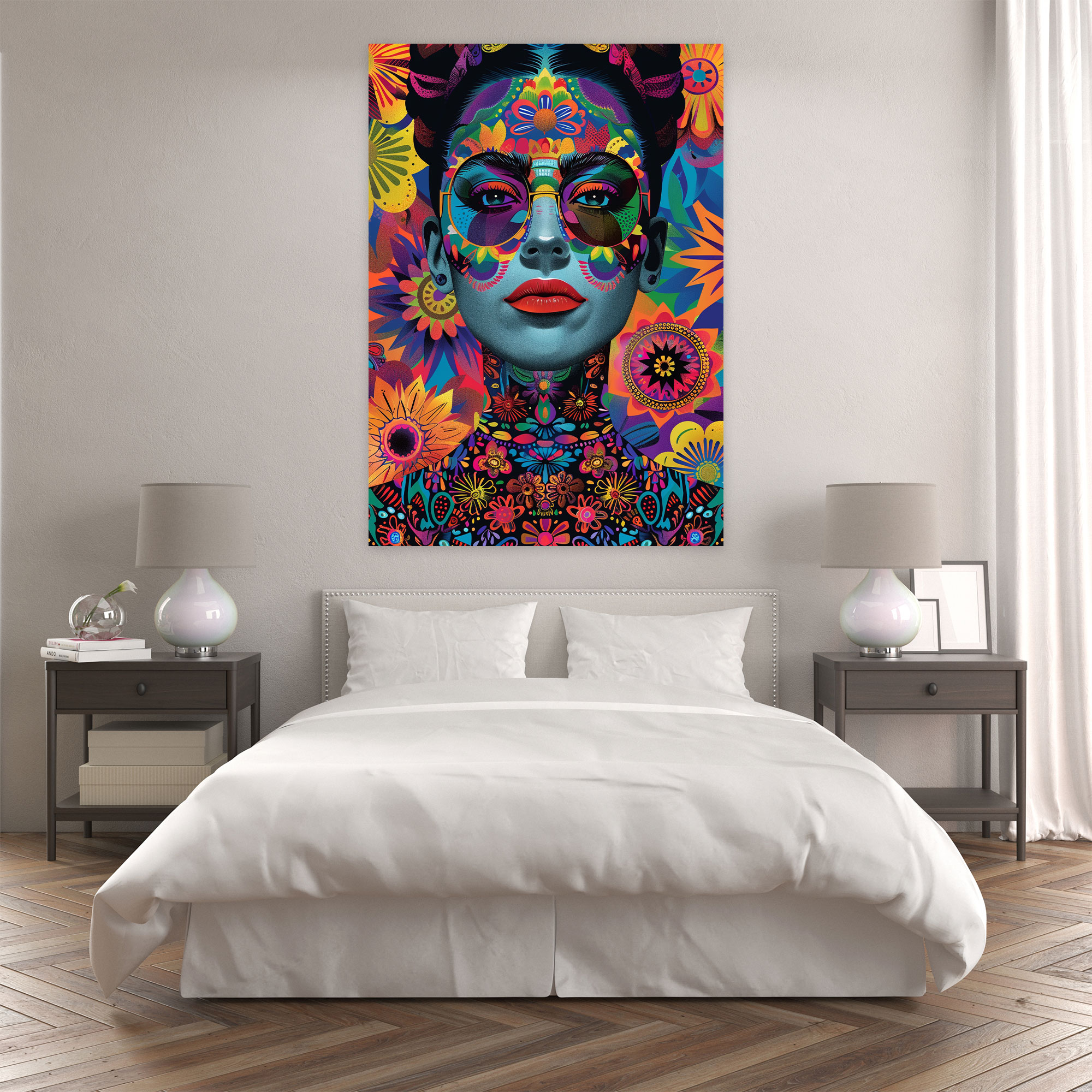 Frida Kahlo Style Wall Decoration - Frida Kahlo, Canvas Print, Canvas, Frida Kahlo Style