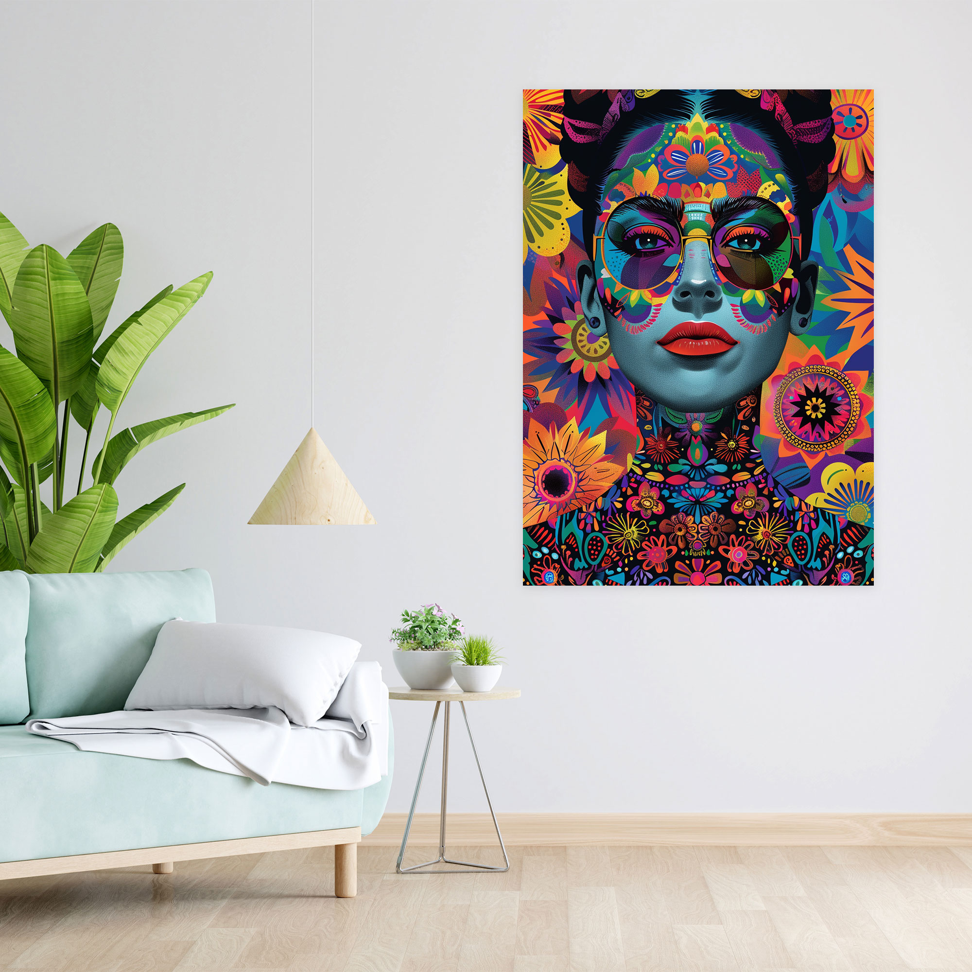 Frida Kahlo Style Wall Decoration - Frida Kahlo, Canvas Print, Canvas, Frida Kahlo Style