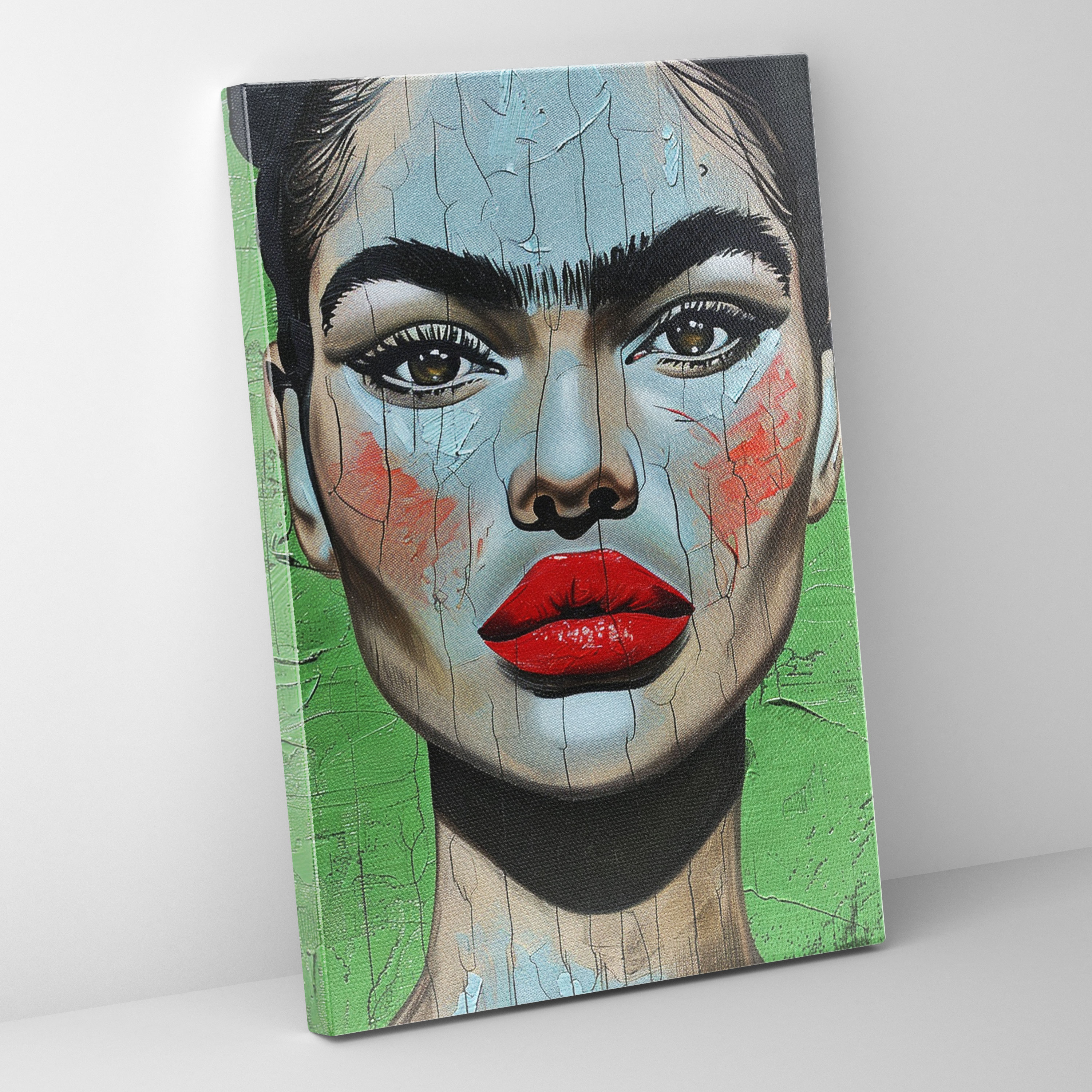 Frida Kahlo Style Canvas Print - Frida Kahlo, Home Decoration, Frida Kahlo Style, Canvas Print