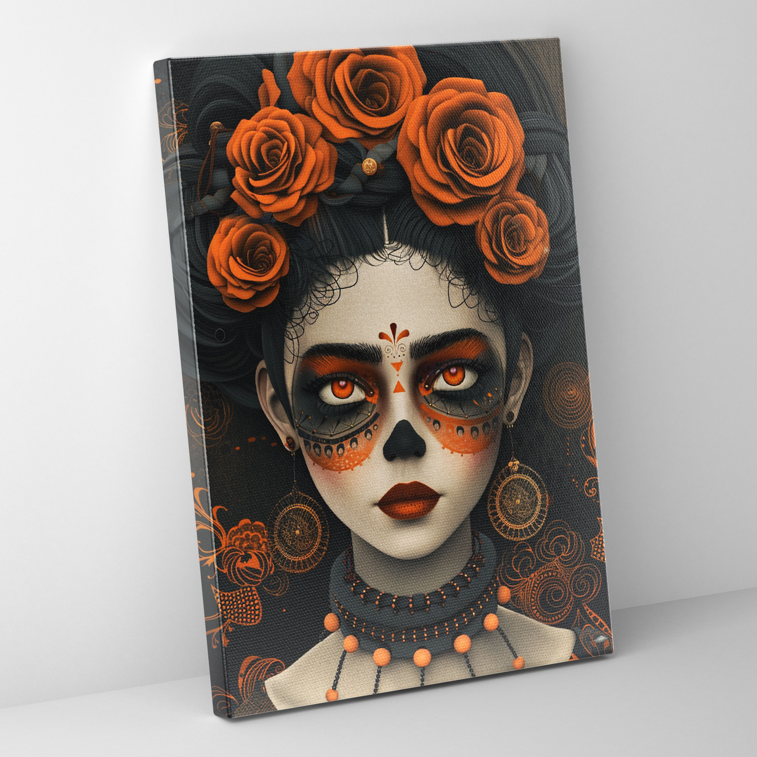 Frida Kahlo Style Canvas Print - Frida Kahlo, Canvas, Home Decoration, Wall Art