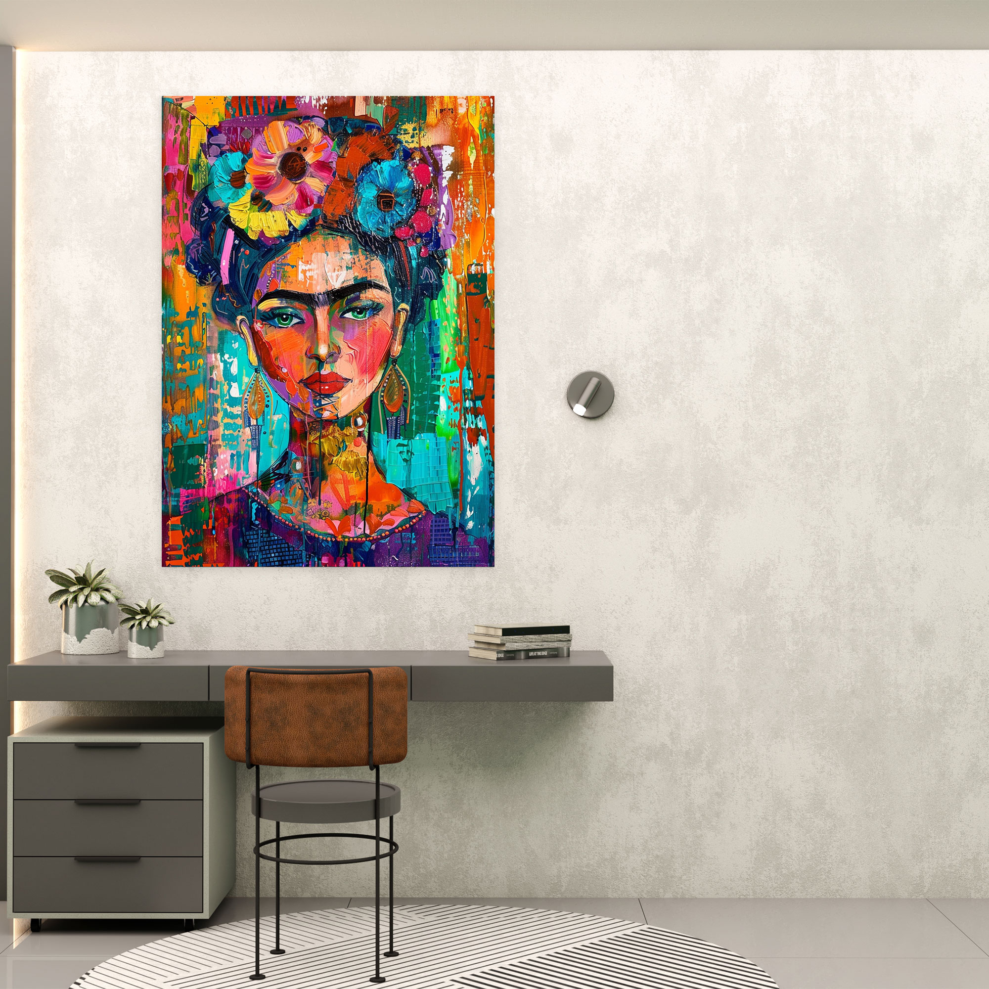 Frida Kahlo Style Canvas Print - Frida Kahlo, Canvas Print, Canvas, Canvas Wall Art