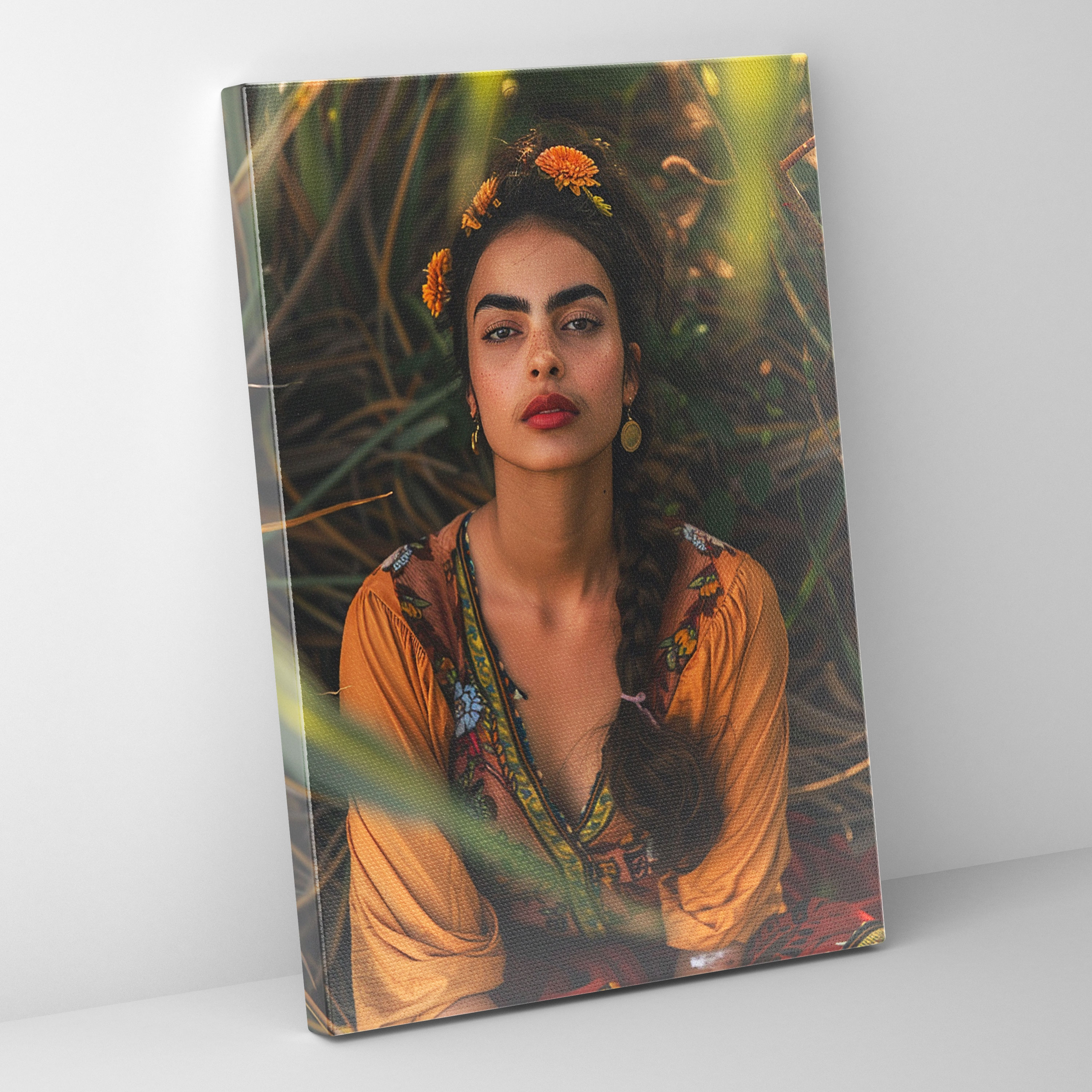 Frida Kahlo Style Canvas Print - Frida Kahlo, Canvas Print, Canvas, Home Decoration