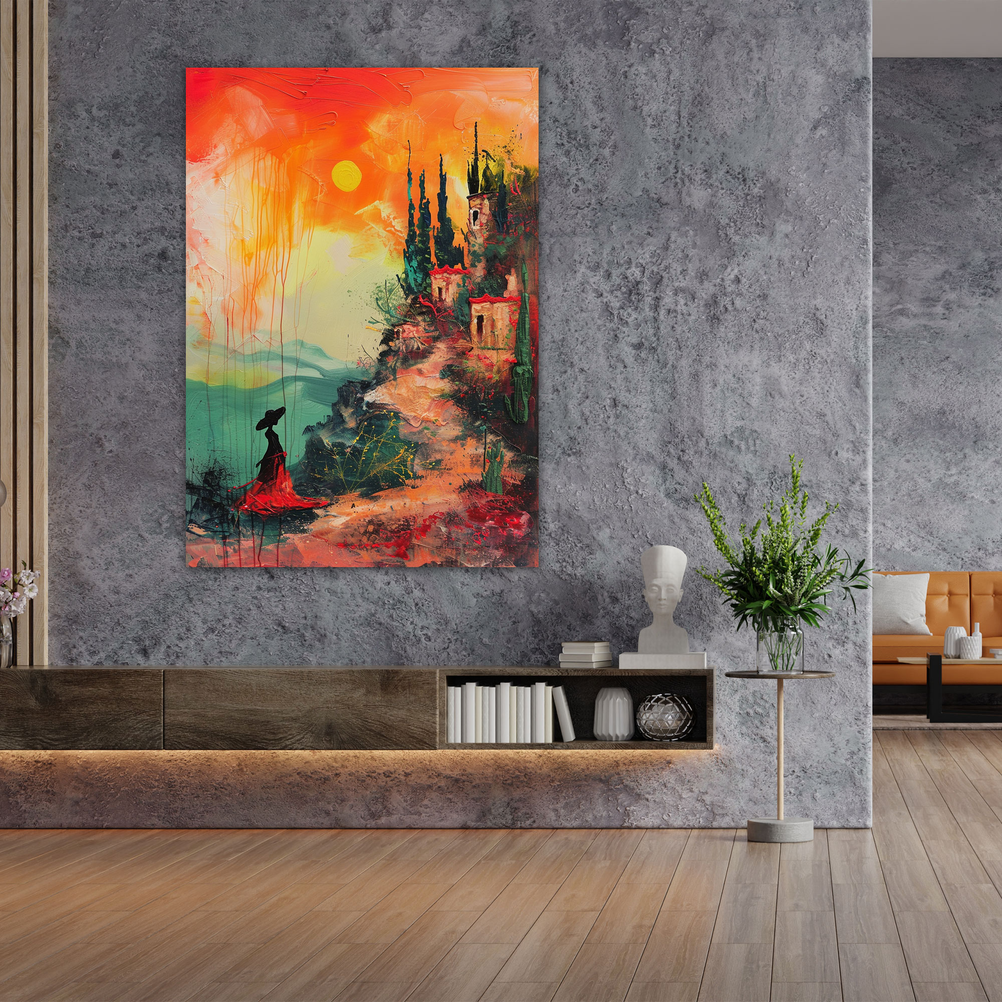 Frida Kahlo Style Wall Art - Frida Kahlo, Home Decoration, Canvas Wall Art, Canvas