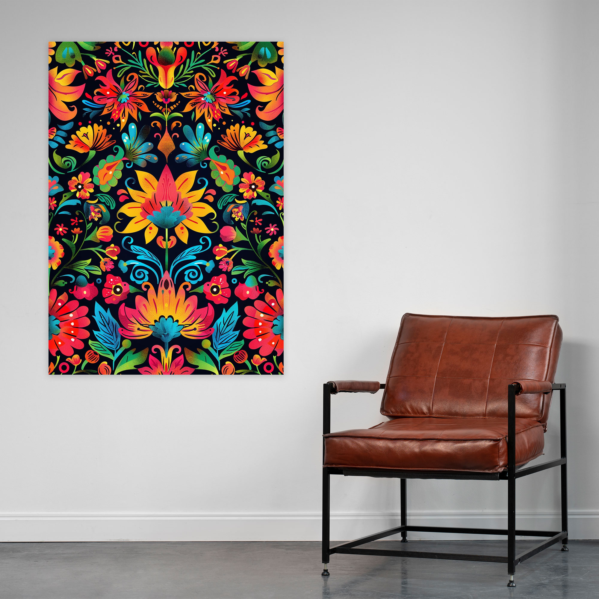Frida Kahlo Style Wall Art - Frida Kahlo, Canvas, Wall Art, Wall Decoration