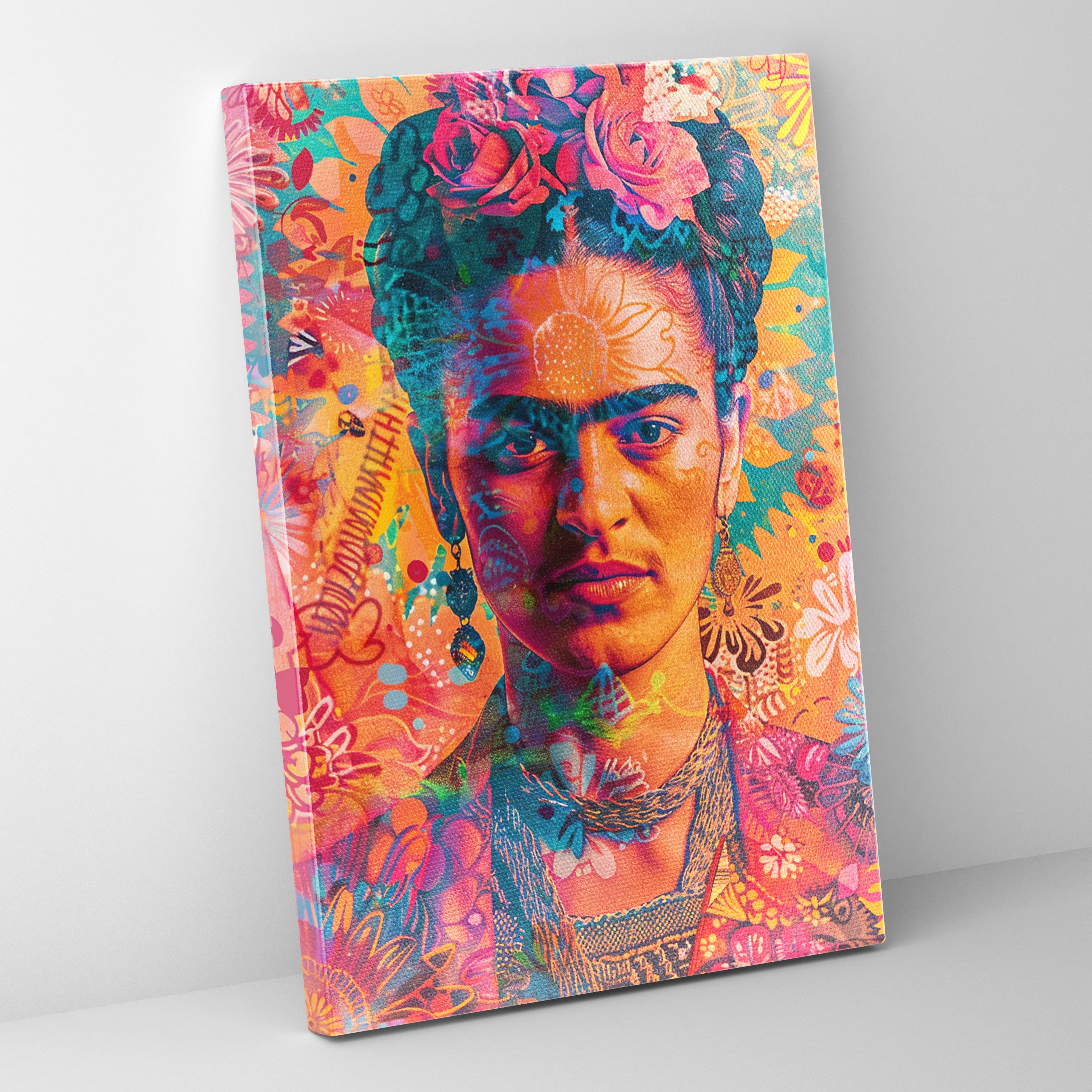 Frida Kahlo Style Wall Art - Frida Kahlo, Wall Art, Canvas, Frida Kahlo Style