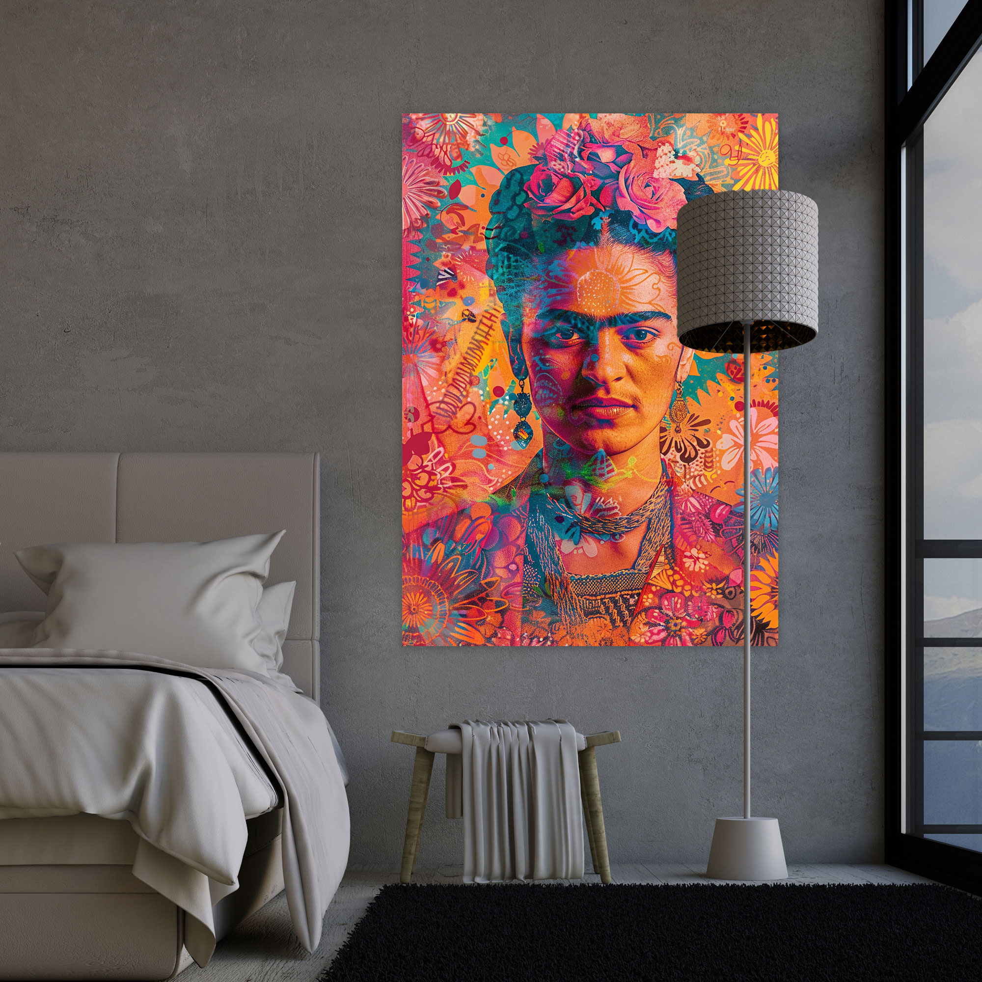 Frida Kahlo Style Wall Art - Frida Kahlo, Wall Art, Canvas, Frida Kahlo Style