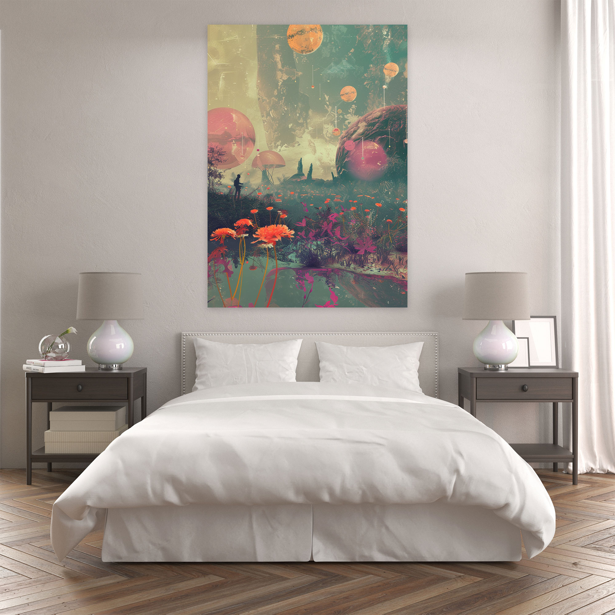 Frida Kahlo Style Canvas Print - Frida Kahlo, Canvas Wall Art, Canvas Print, Frida Kahlo Style