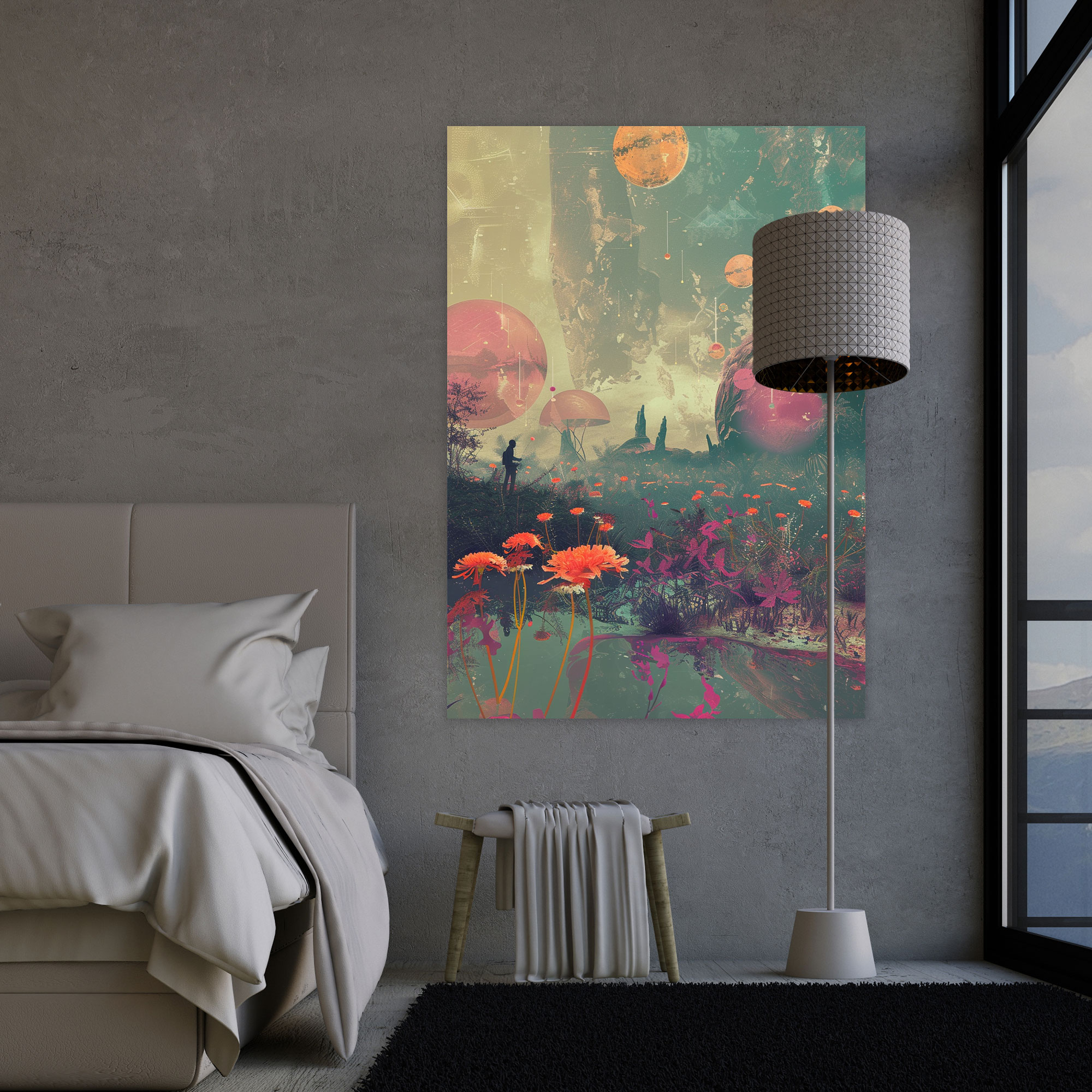 Frida Kahlo Style Canvas Print - Frida Kahlo, Canvas Wall Art, Canvas Print, Frida Kahlo Style