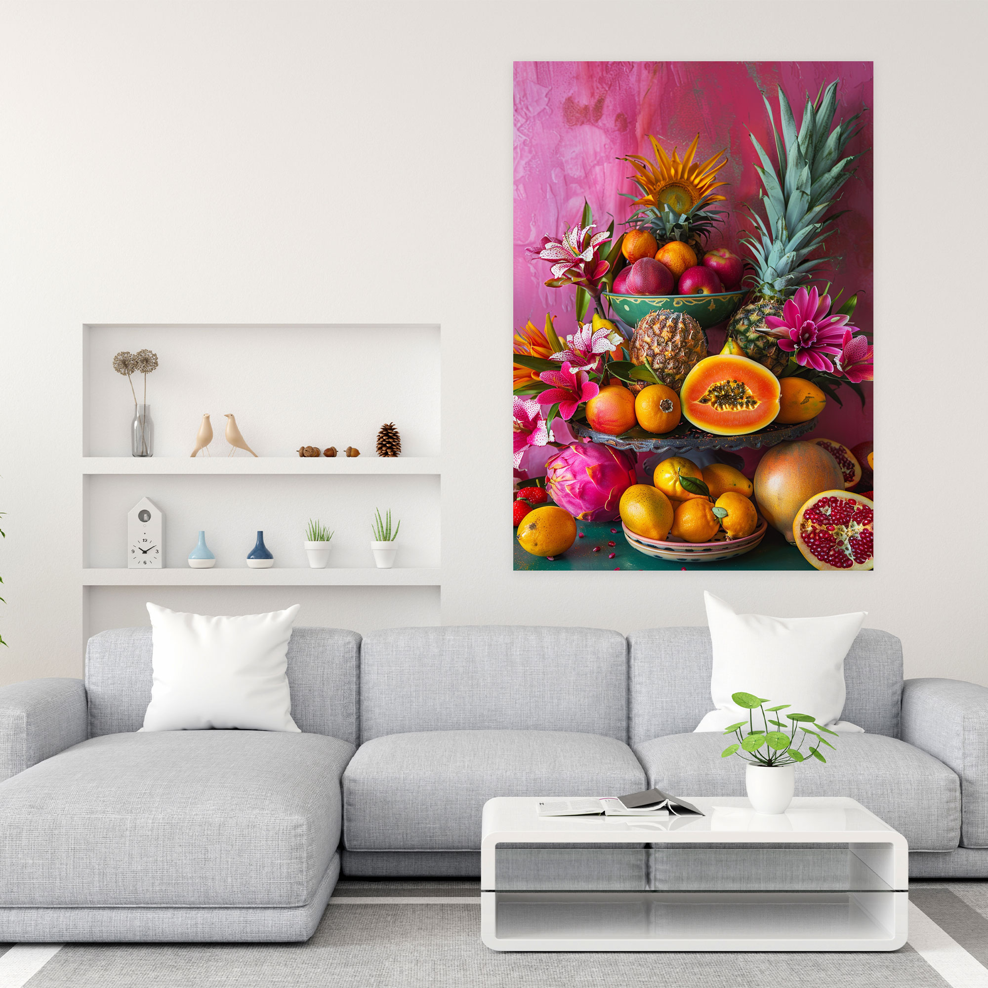 Frida Kahlo Tarzı Duvar Dekorasyonu - Kanvas Tablo Frida Kahlo Duvar Sanatı