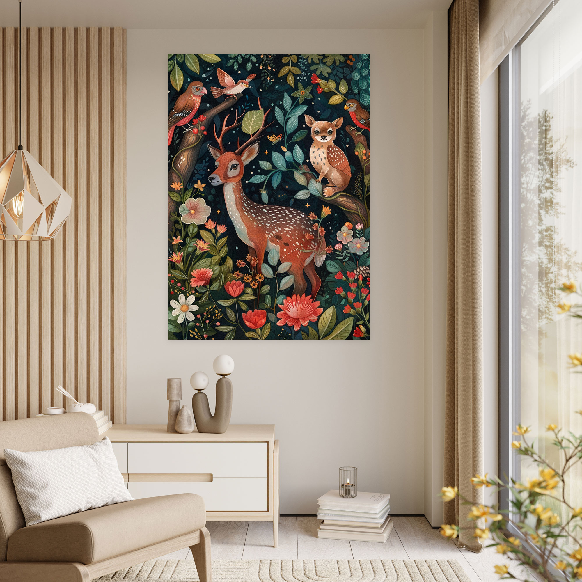 Frida Kahlo Style Wall Art - Frida Kahlo, Wall Decoration, Home Decoration, Canvas