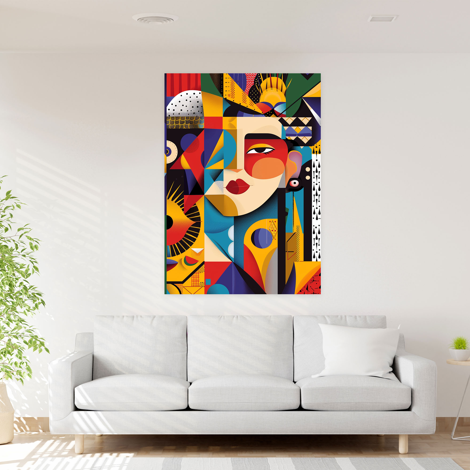 Frida Kahlo Style Canvas Print - Frida Kahlo, Frida Kahlo Style, Canvas, Wall Decoration