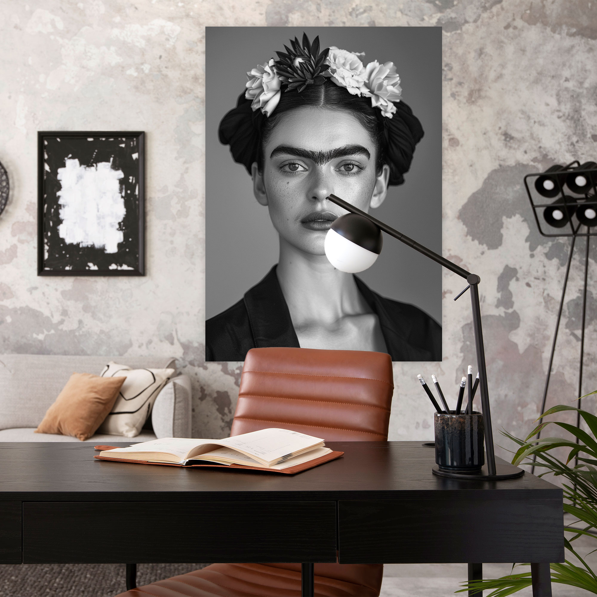 Frida Kahlo Style Canvas Print - Frida Kahlo, Canvas Print, Canvas, Home Decoration