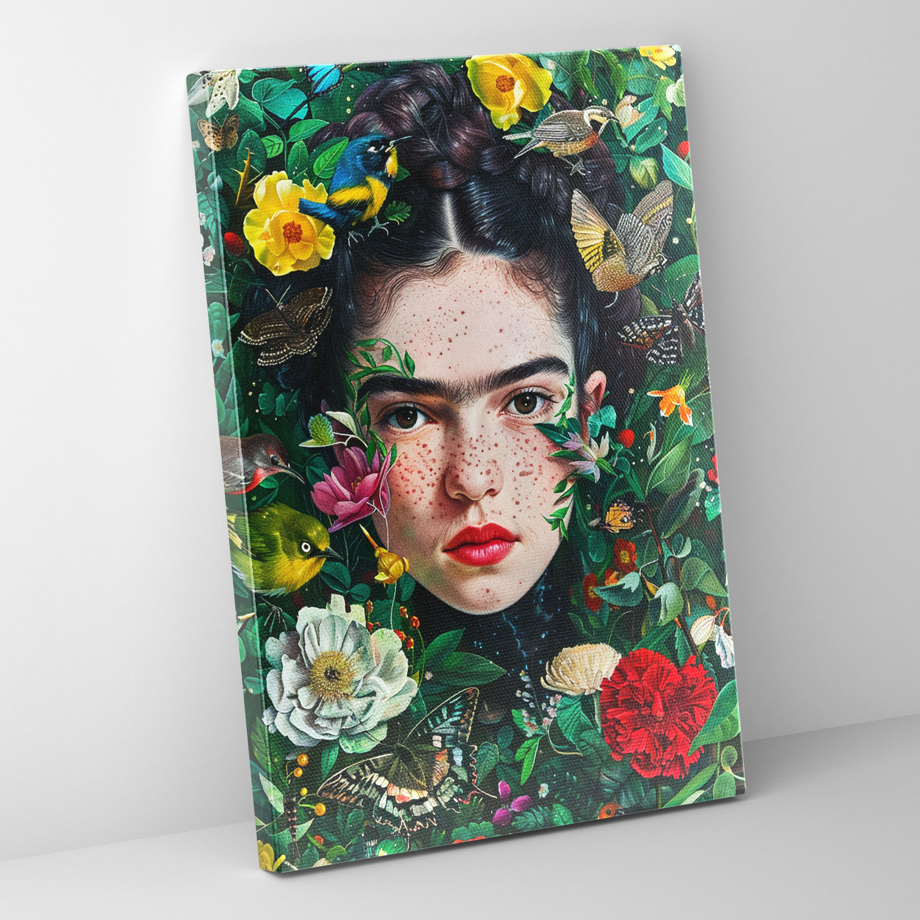 Frida Kahlo Style Wall Art - Frida Kahlo, Canvas Print, Wall Art, Wall Decoration