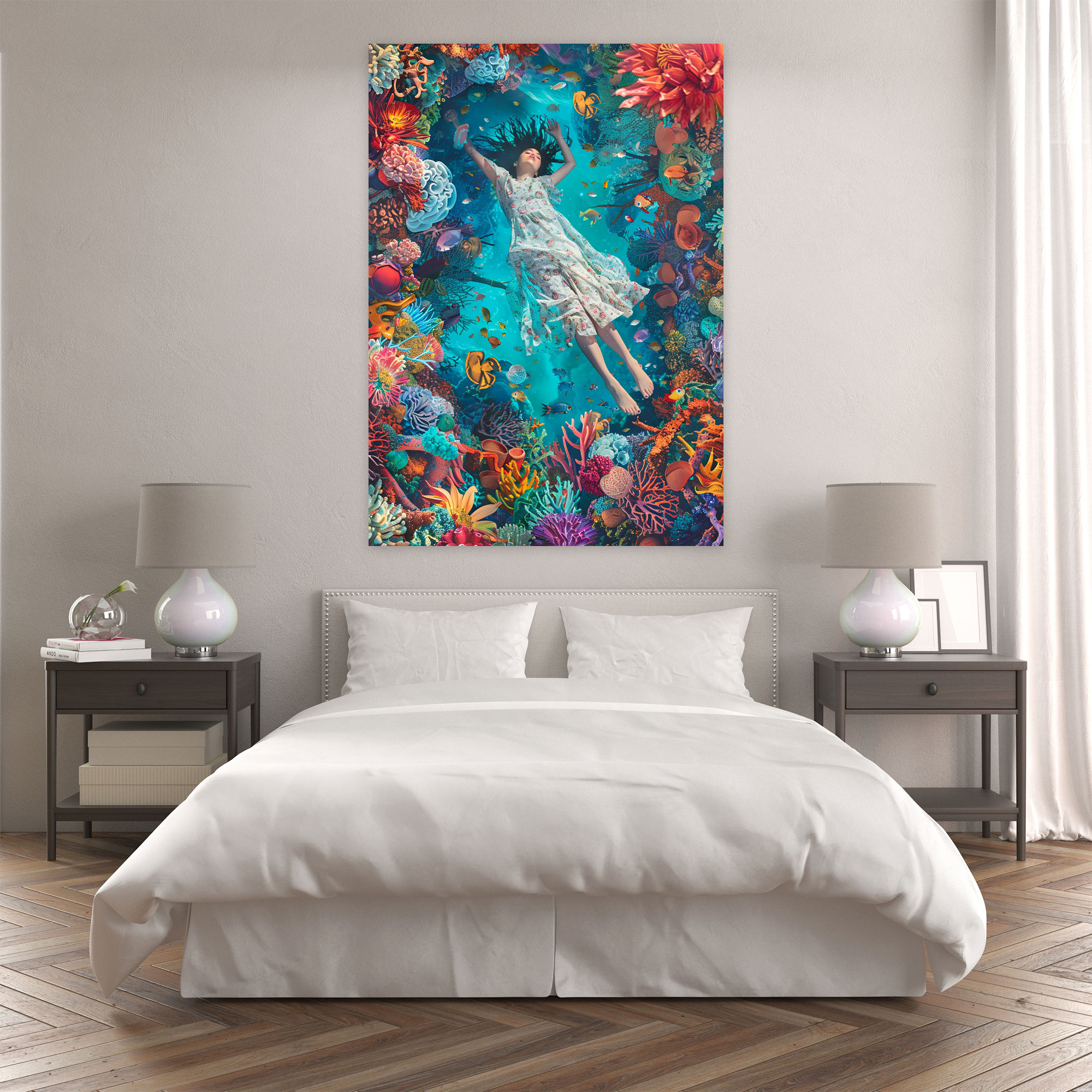 Frida Kahlo Style Wall Art - Frida Kahlo, Frida Kahlo Style, Home Decoration, Wall Art